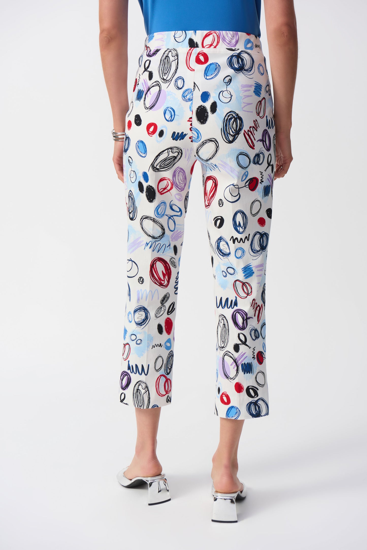 Millennium Abstract Print Crop Pants 251221