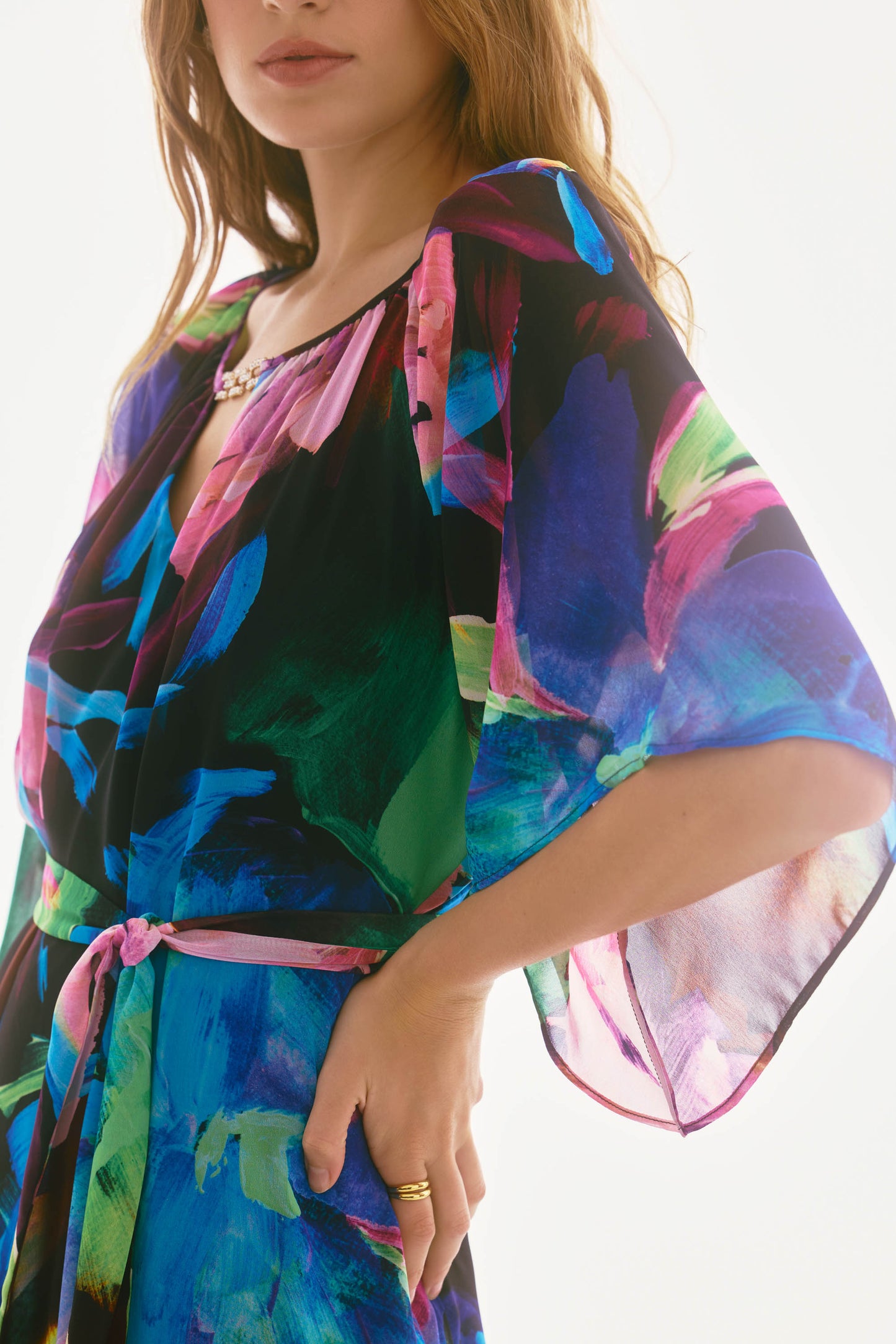 Signature | Chiffon Floral Print A-Line Dress 251757-178
