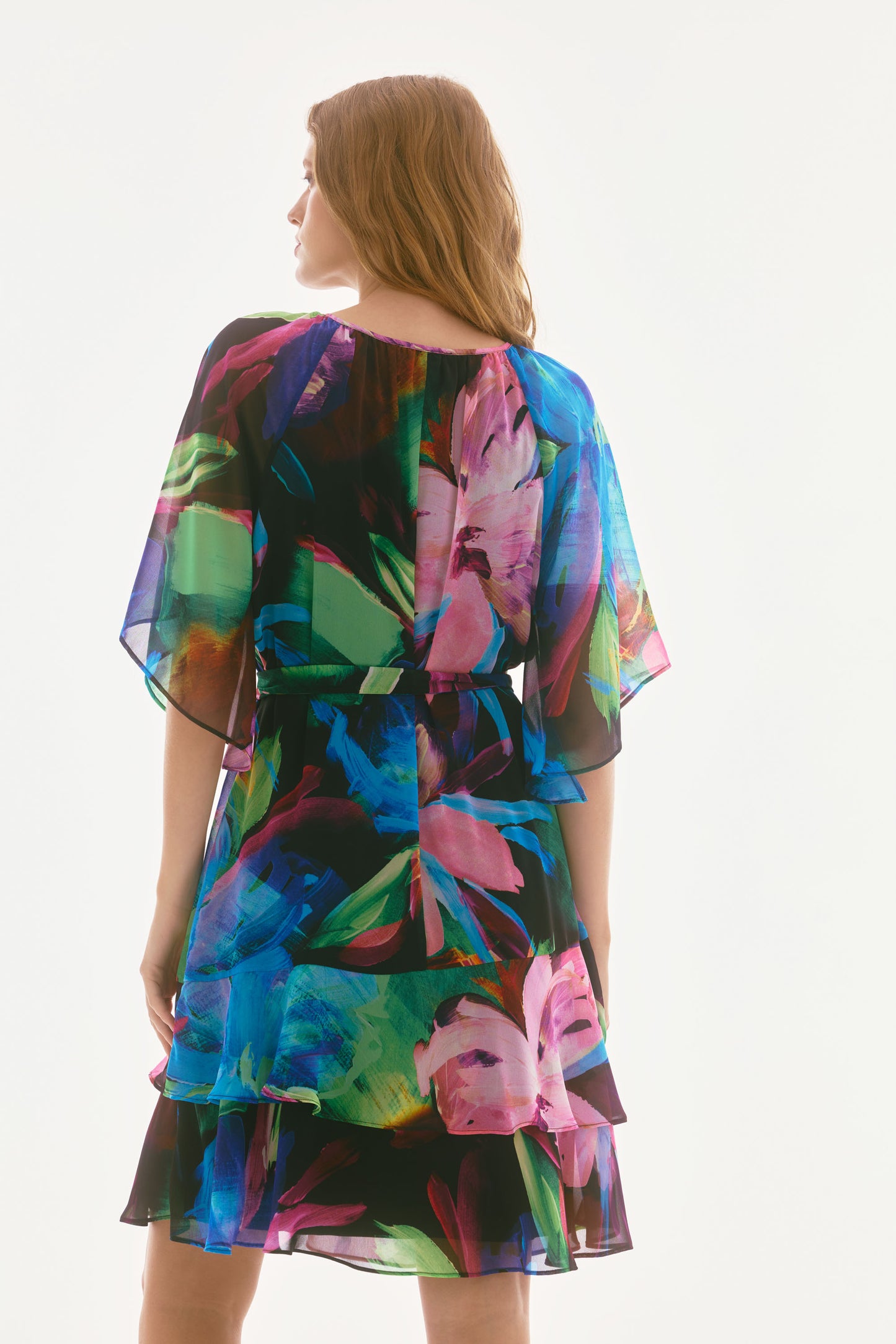 Signature | Chiffon Floral Print A-Line Dress 251757-178