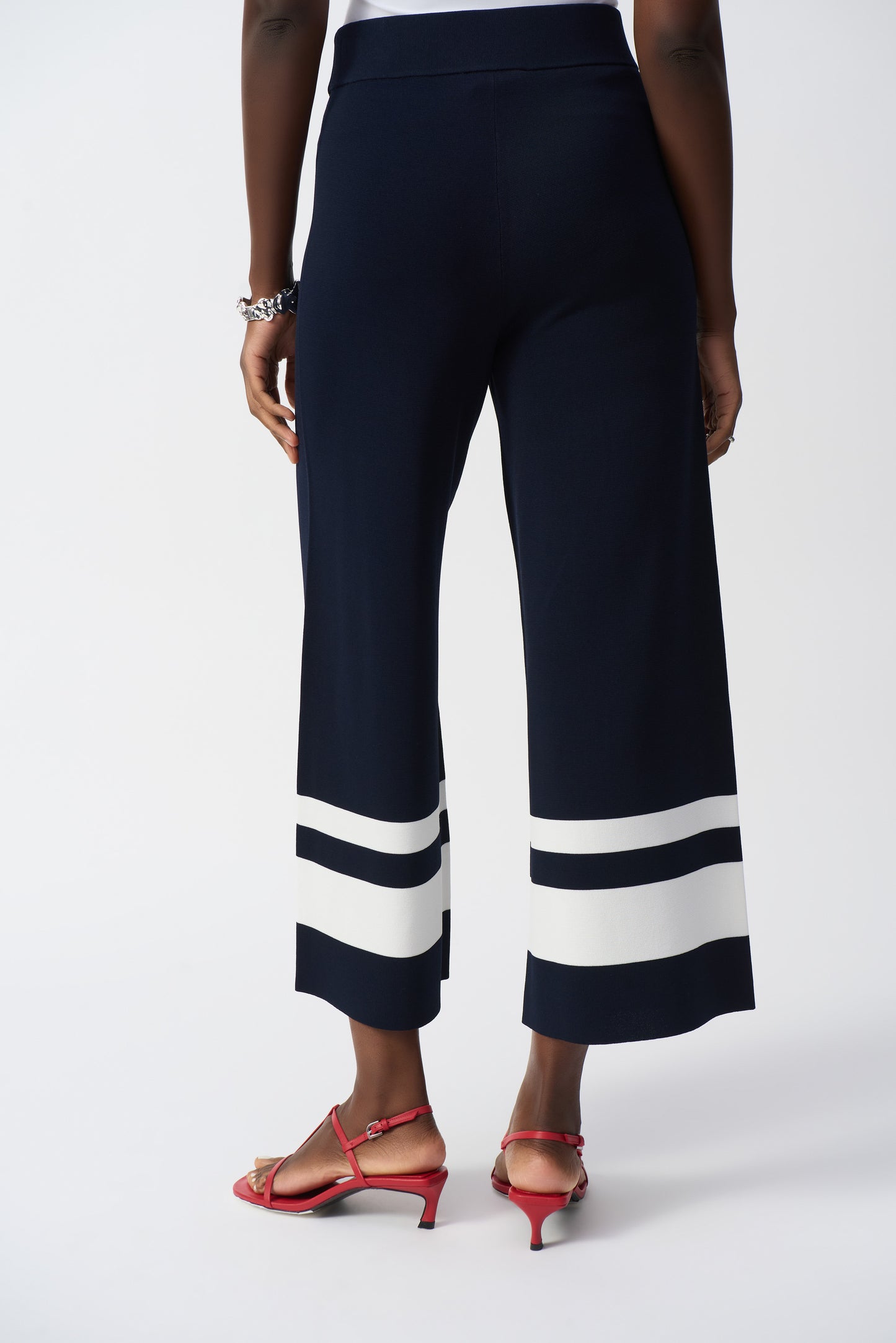 Placement Stripe Sweater Knit Culotte 251945-2229