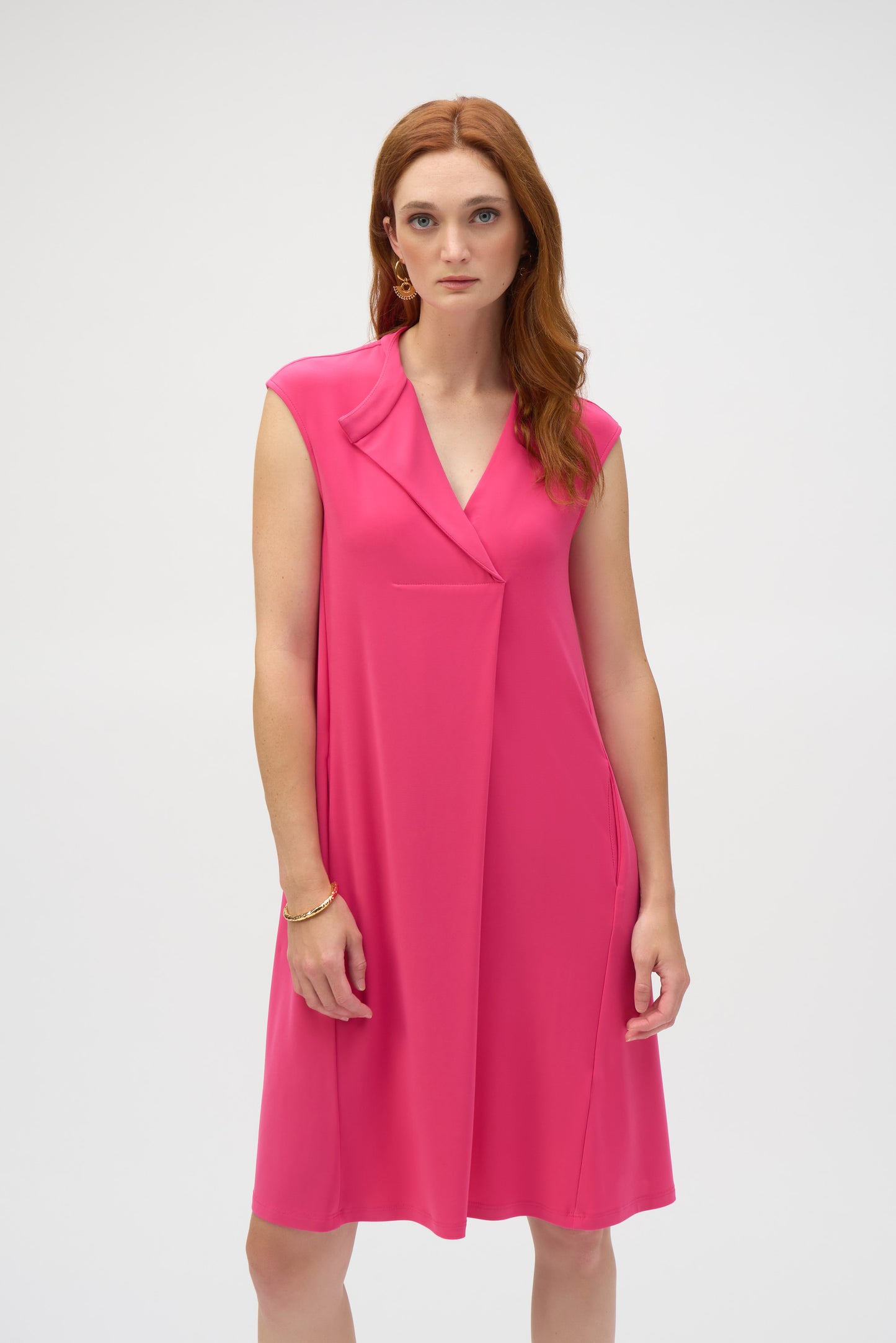 Joseph Ribkoff #252190 Silky Knit Sleeveless Trapeze Dress