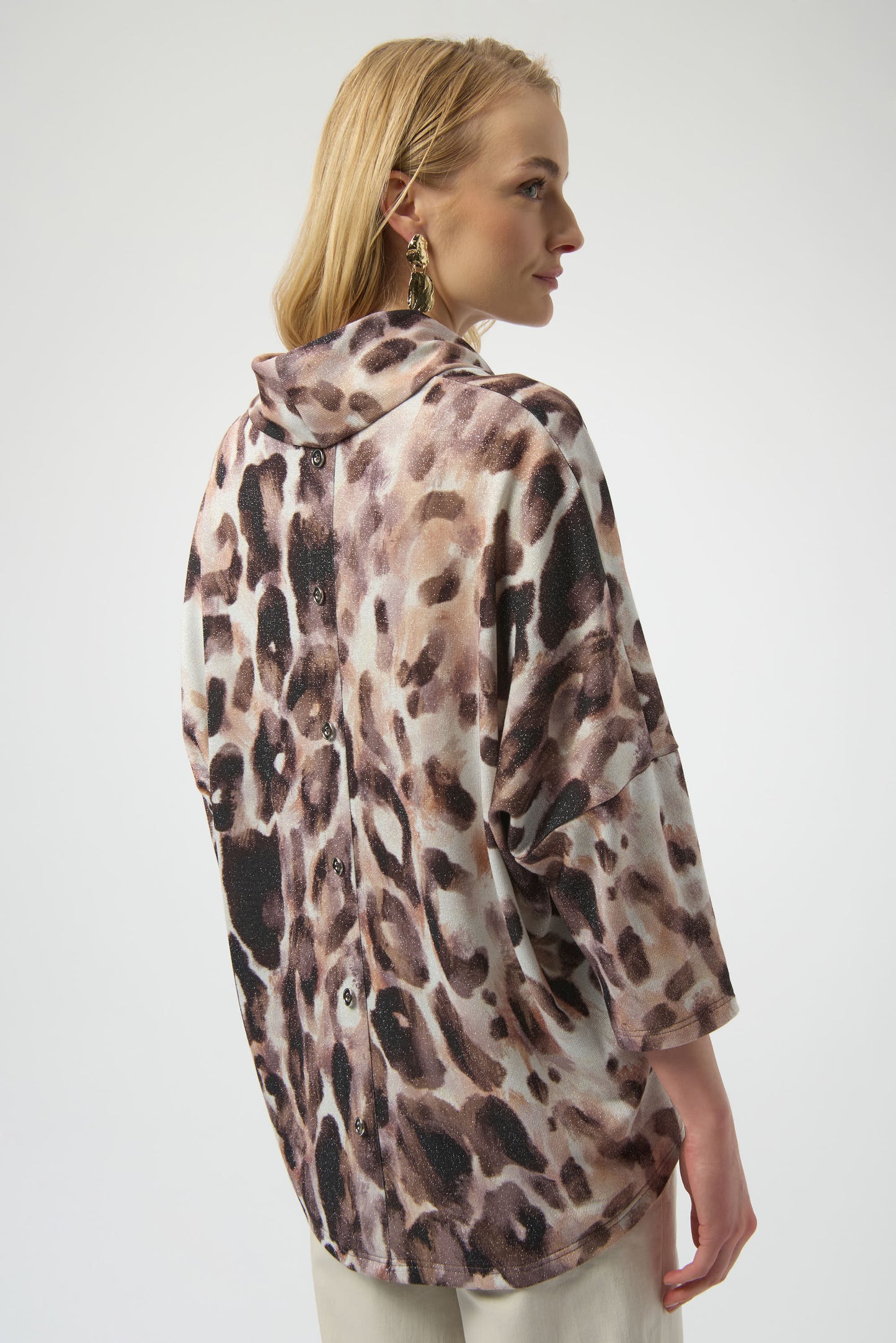 Joseph Ribkoff #254033-2562 Sweater Knit Animal Print Tunic