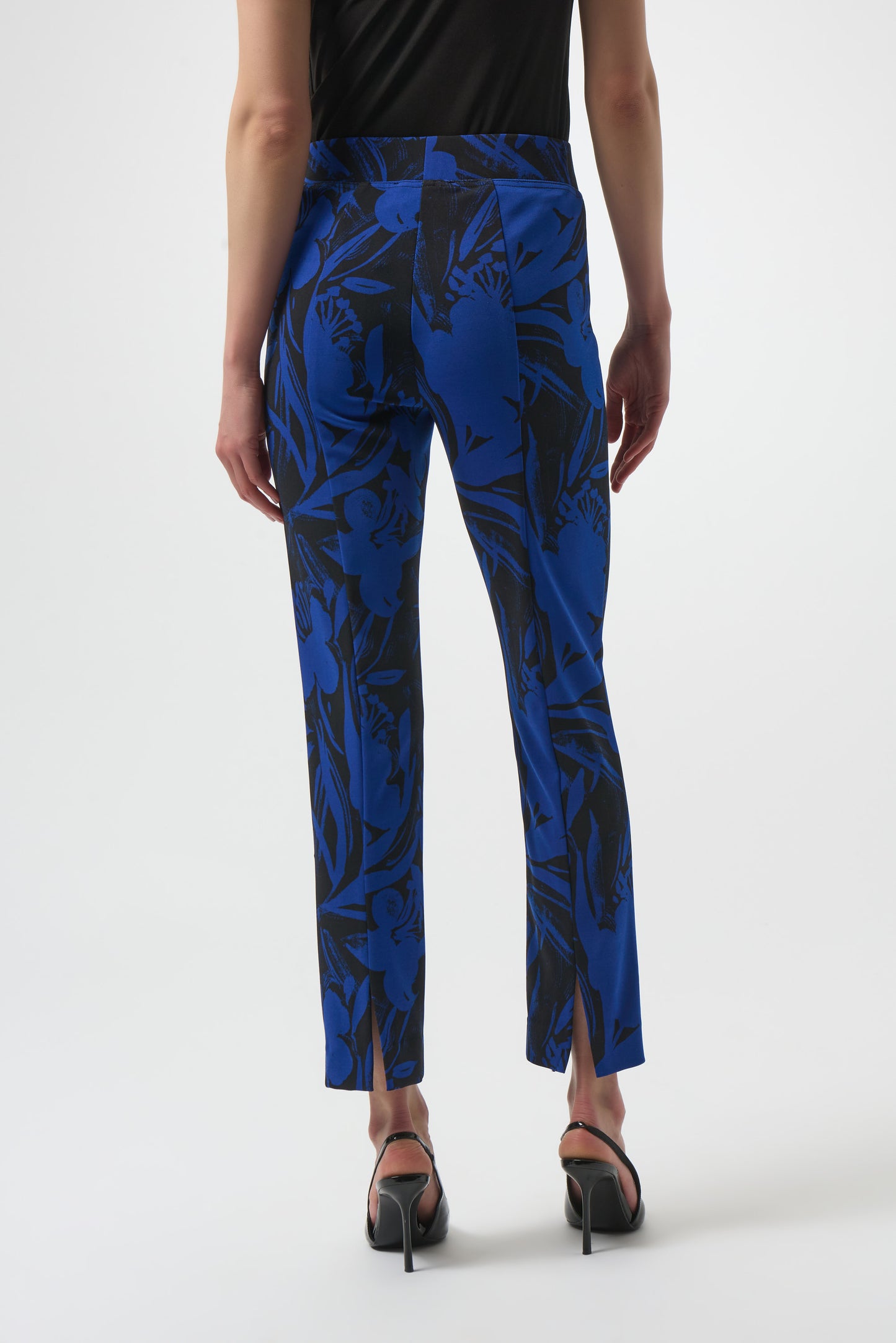 Jospeh Ribkoff #254199-2932 Silky Knit Floral Print Straight Leg Pants