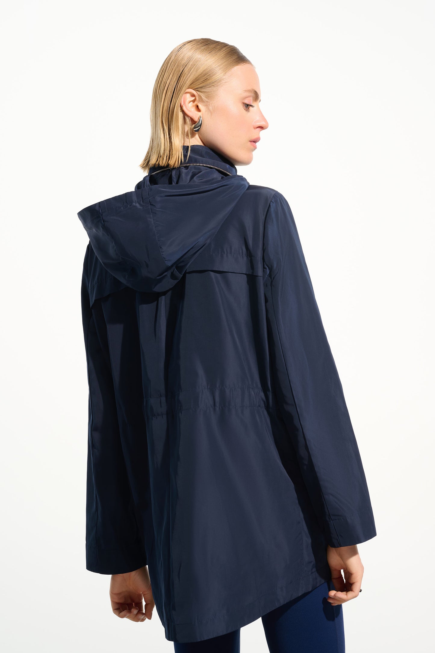 Joseph Ribkoff #261630-4358 Imitation Memory Anorak With Hidden Hood