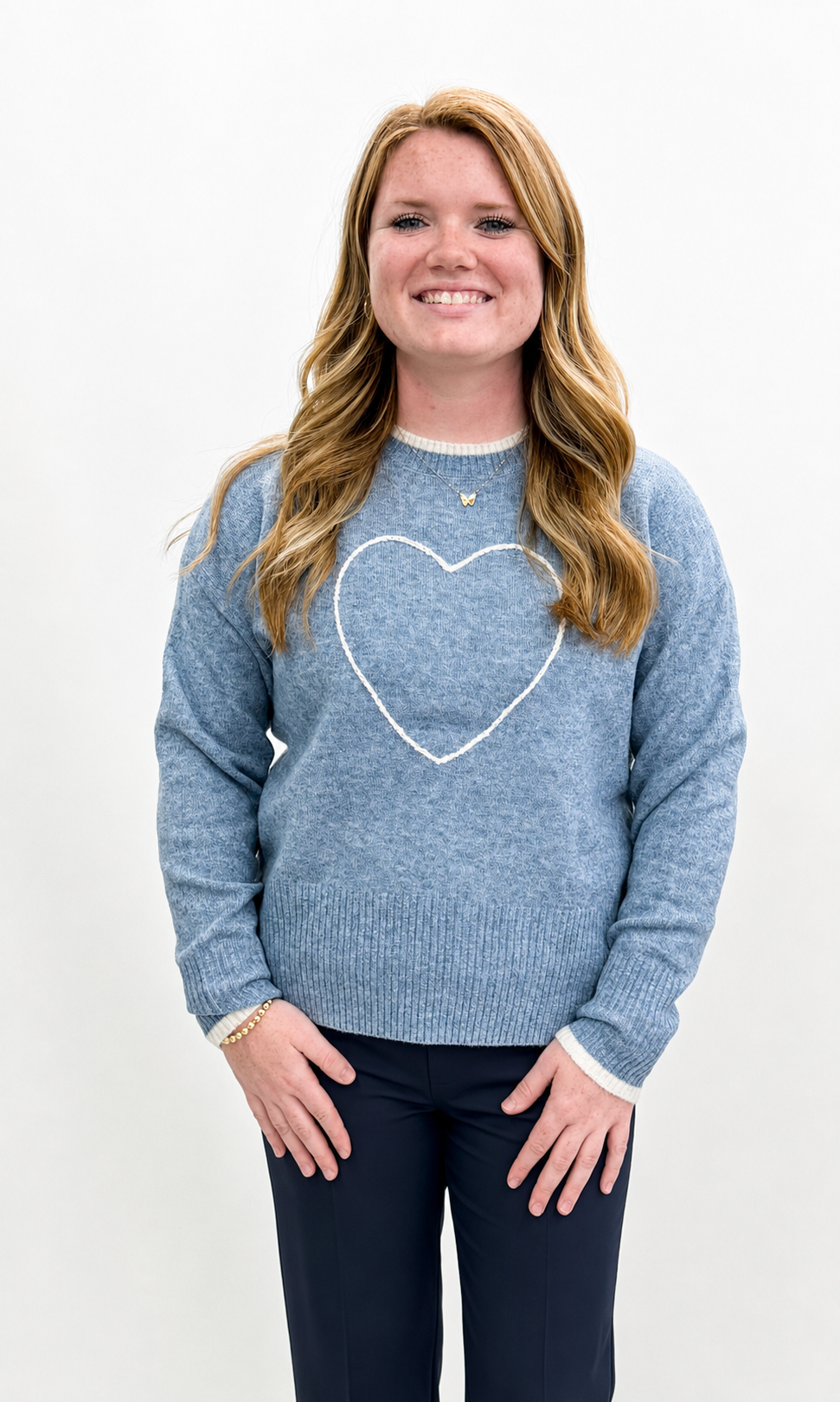 Charlie B. #C2026H-690C Heart Sweater