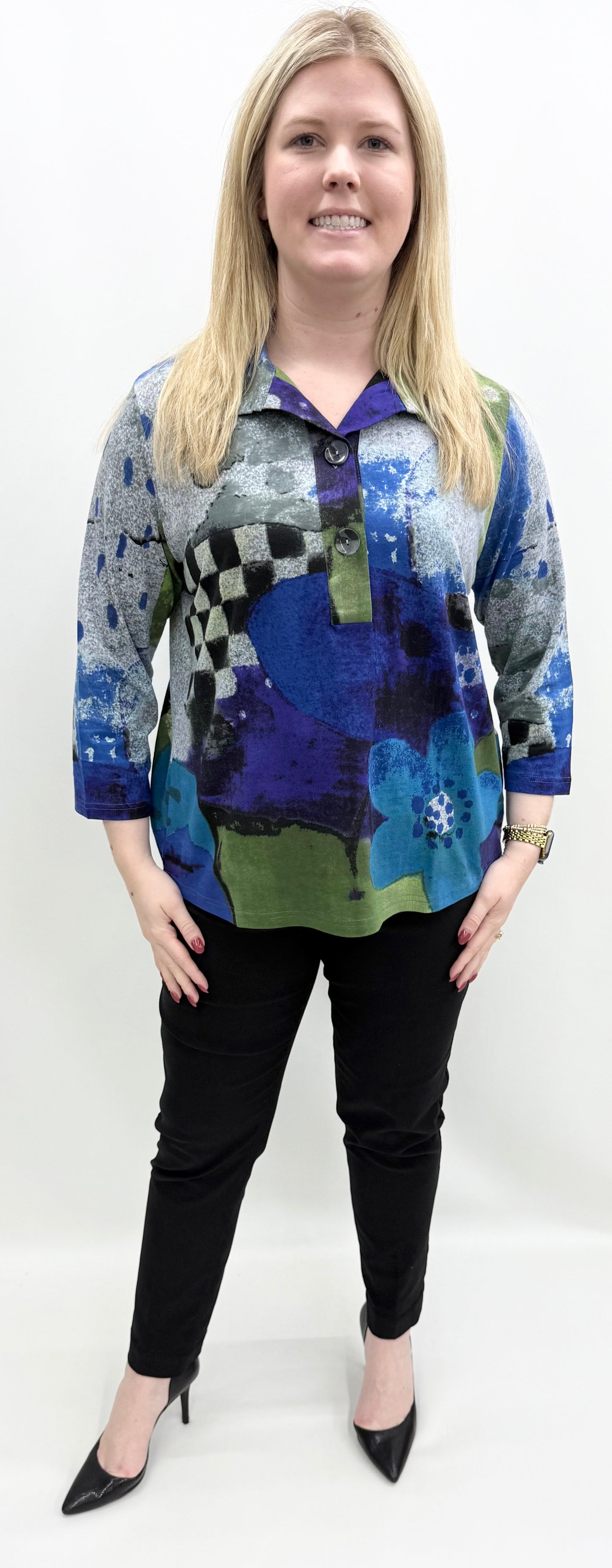Parsley & Sage #25W204C2 Kelsey Pullover Top