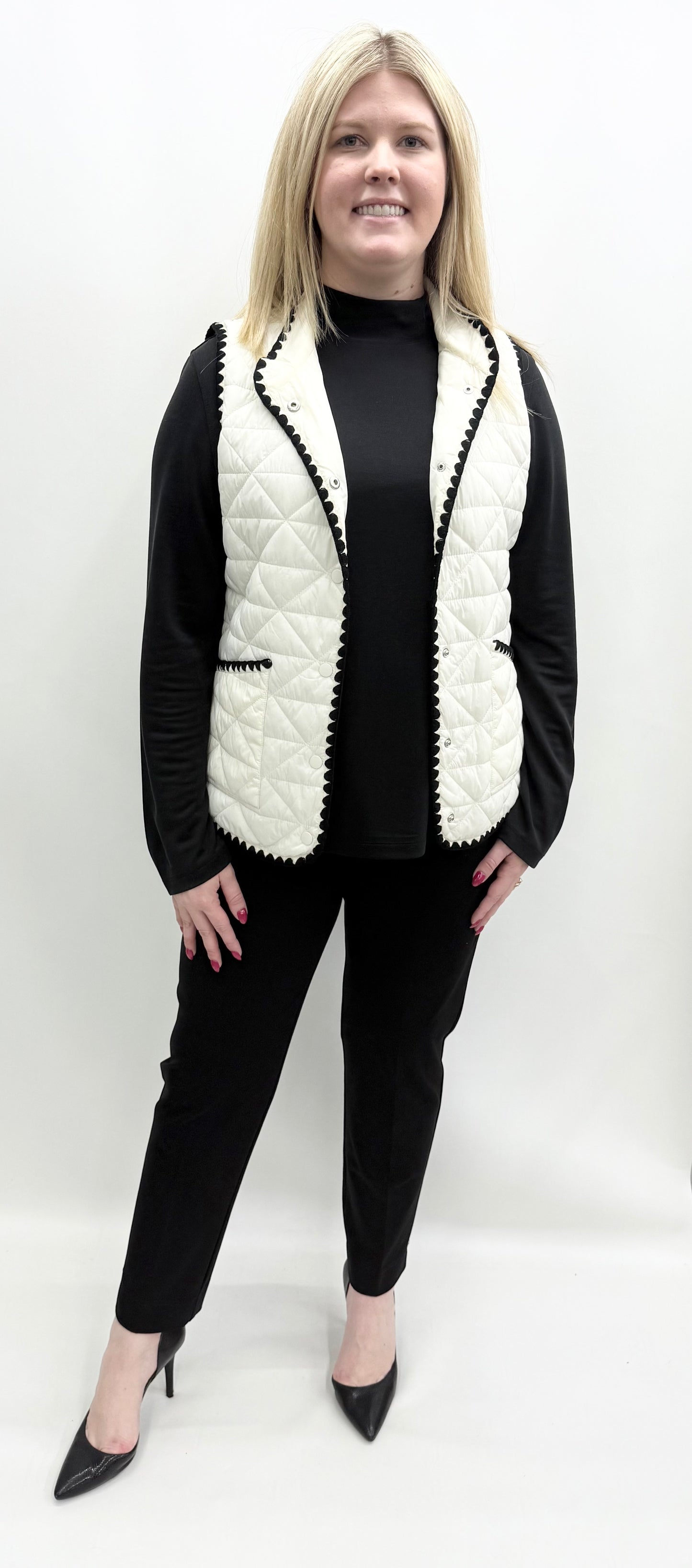 Multiples #M45209VM Winter White Vest