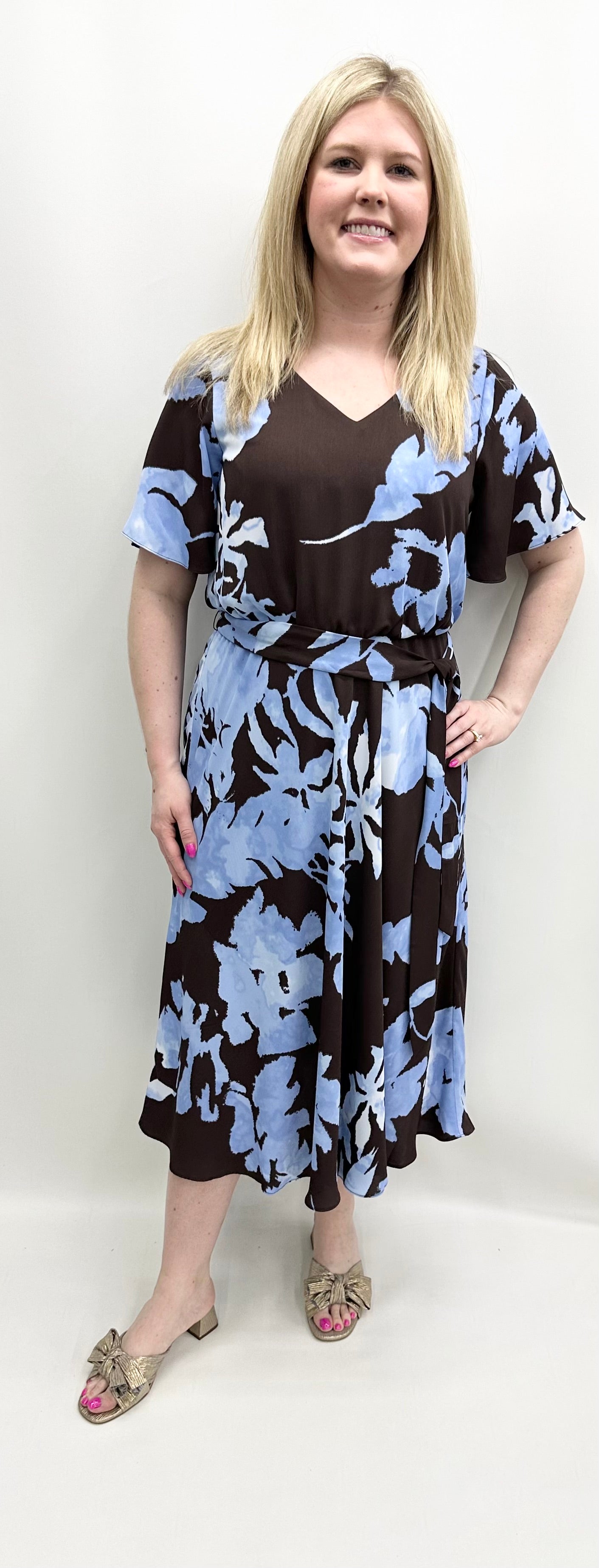 Nic & Zoe #S251933 Cloud Blossom Brooke Dress