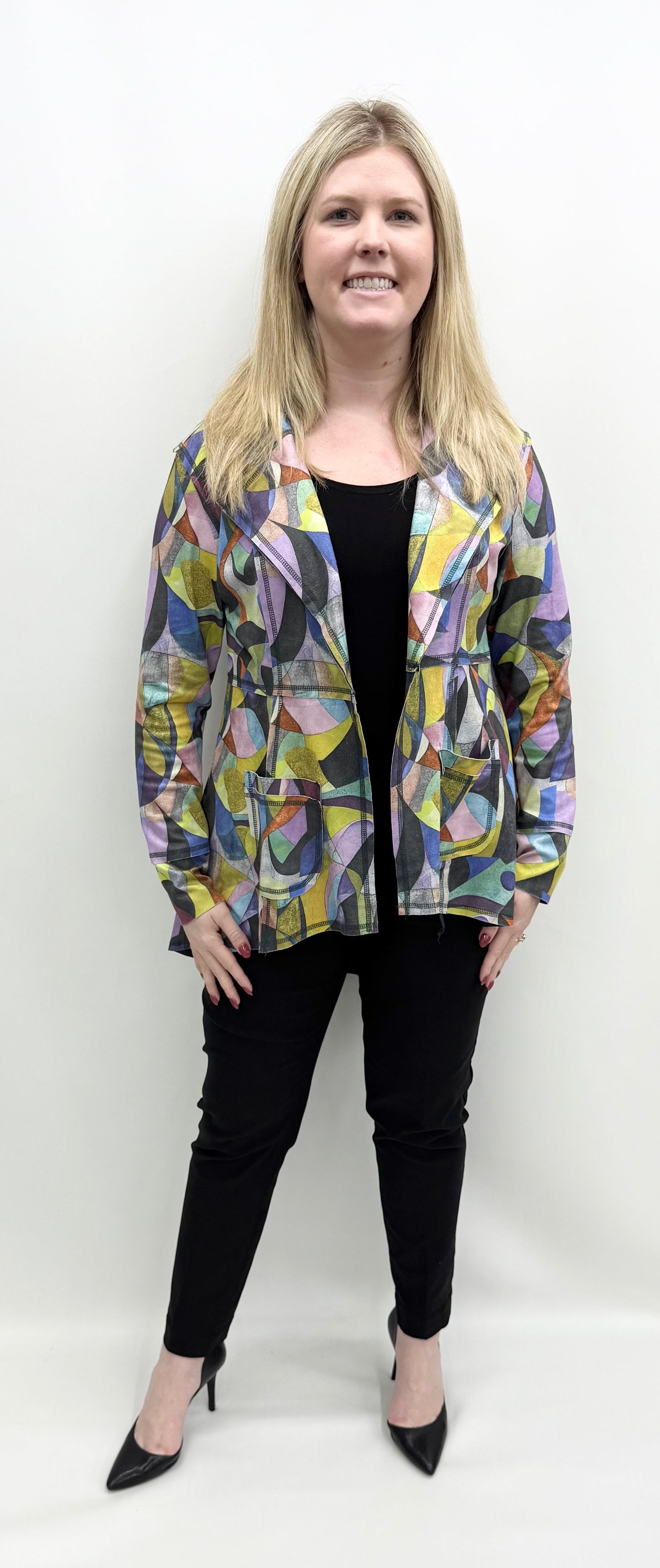 Ethyl #1018CG Faux Suede Jacket