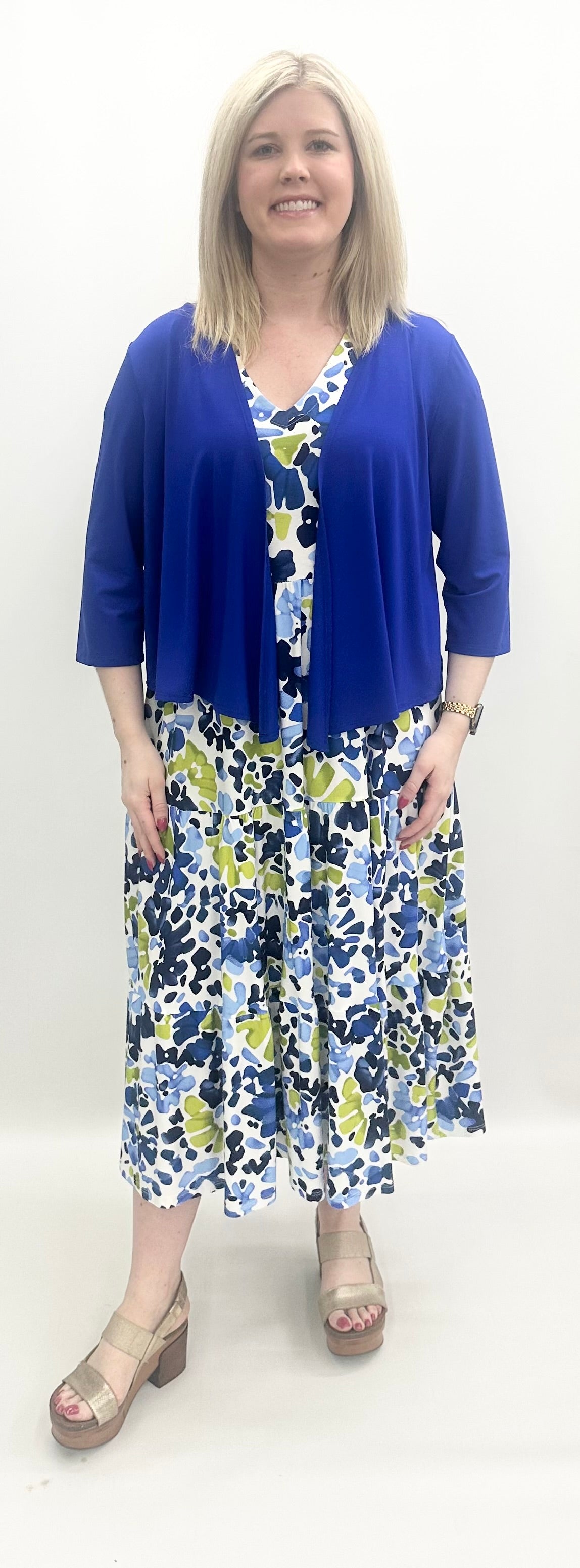Pure Essence Cardigan #210-4762S Cobalt