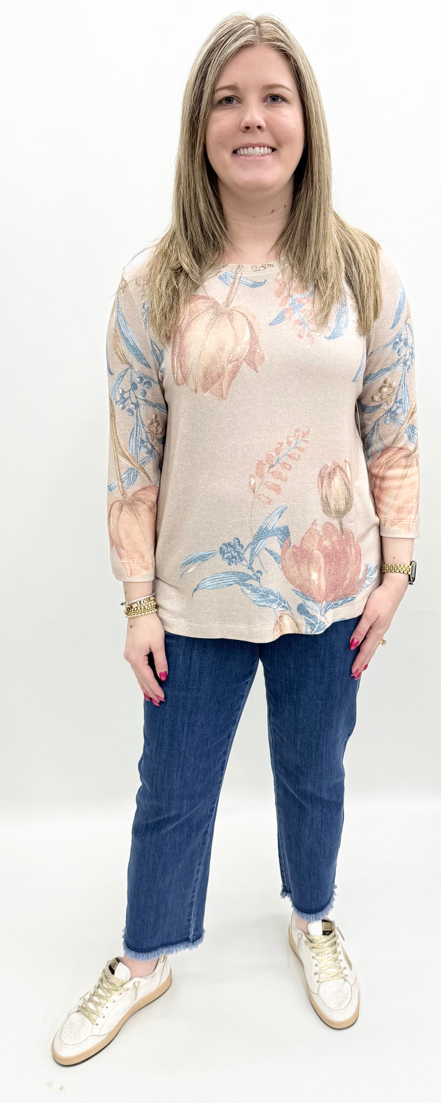 Multiples #M16203TM Scoop Neck Knit Top