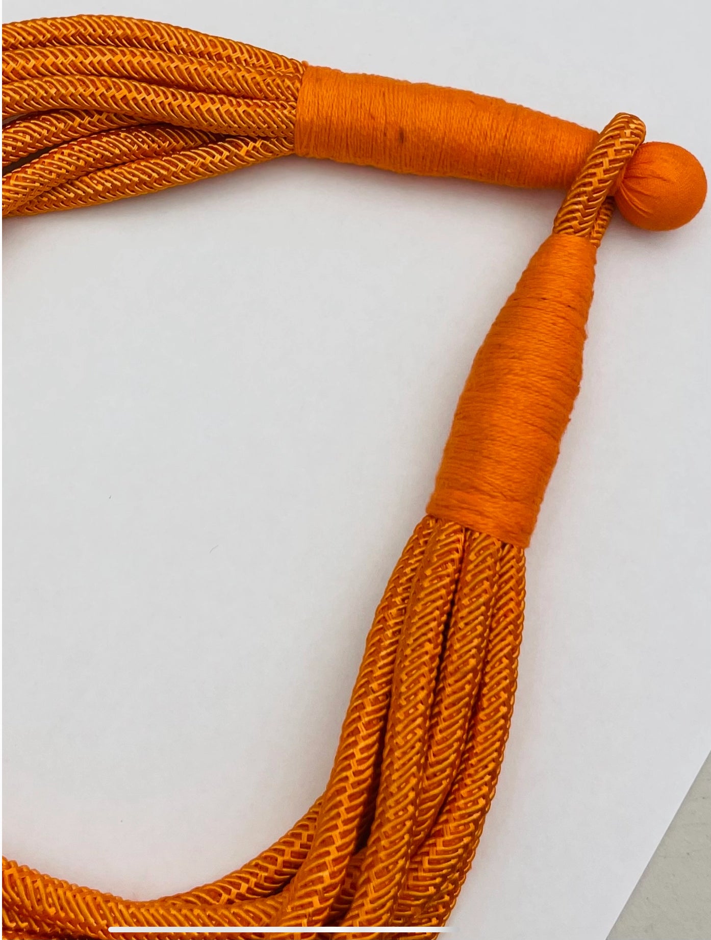 Orange Slub Necklace