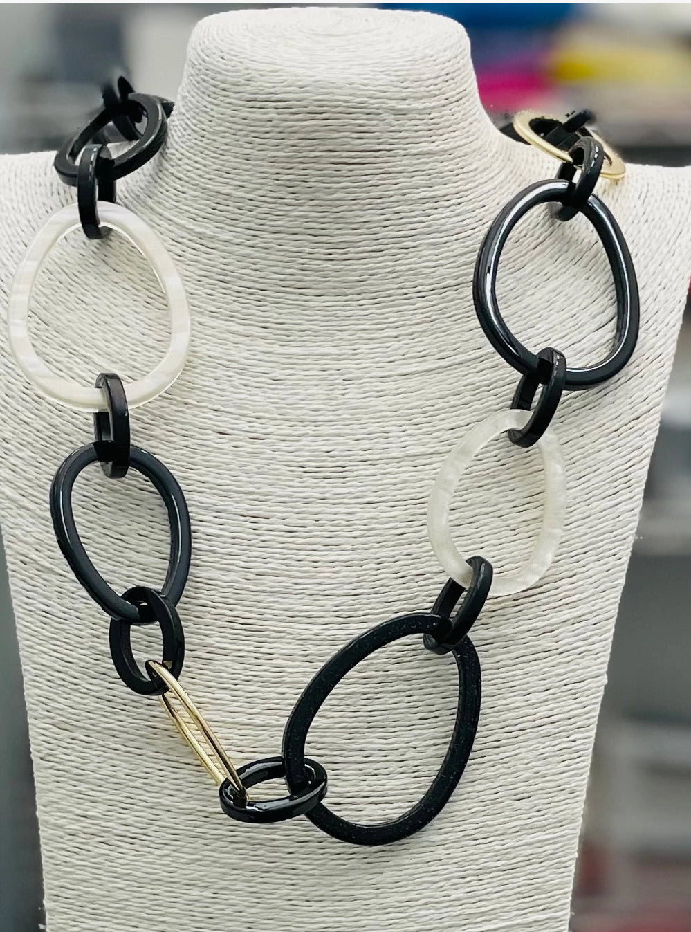 Long Oval Necklace #NK227