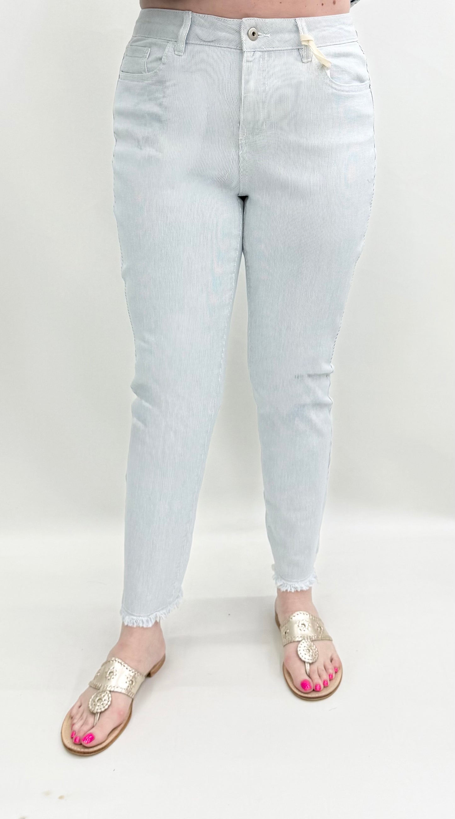 Ethyl #C5139RR-892B Stripe Ankle Pant