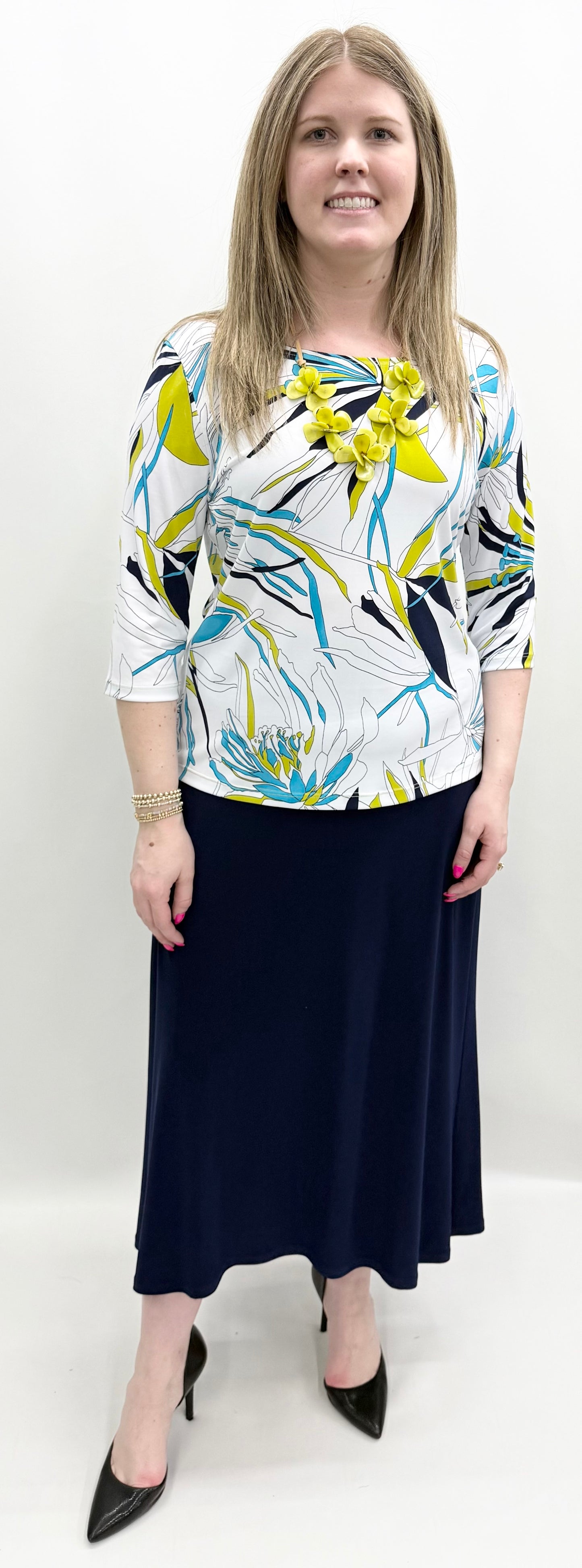 Clara Sun Woo #T77P1 White Multi Top