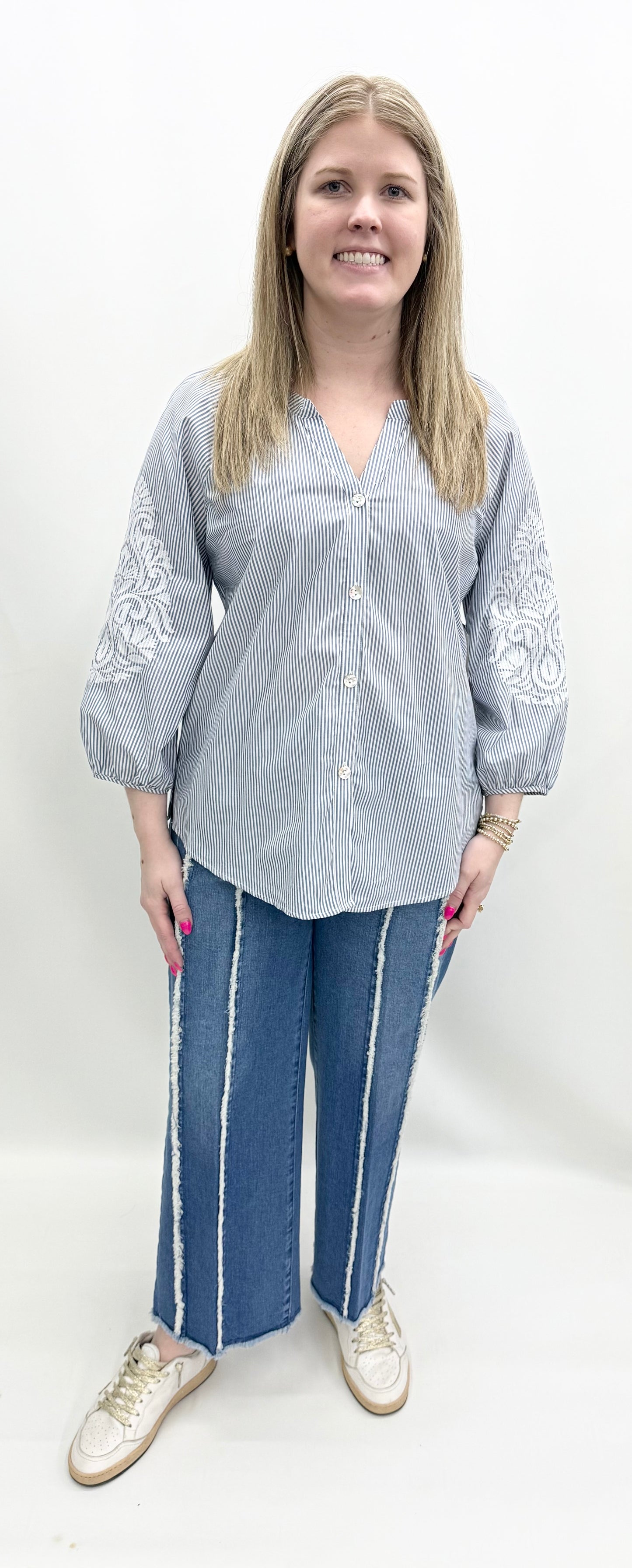 Multiples #M16506BM Stripe Shirt