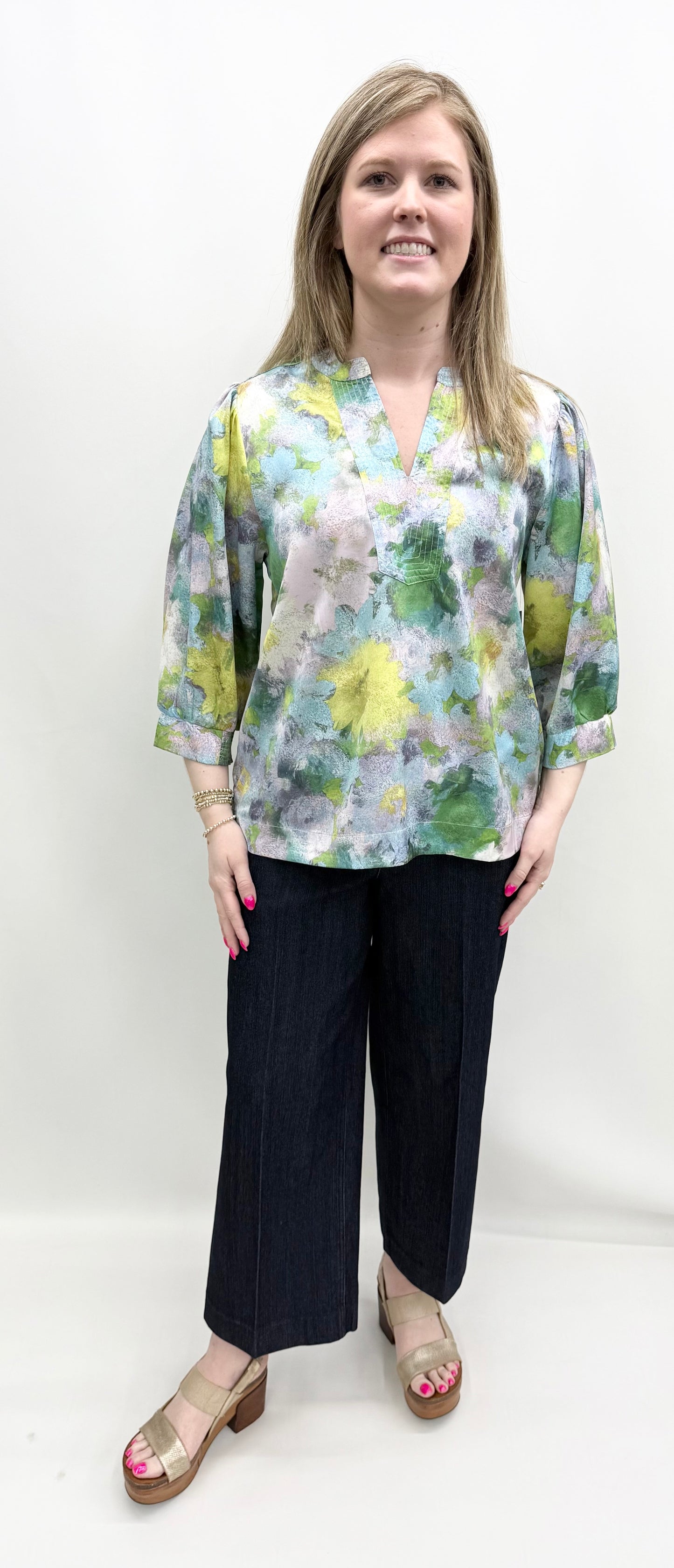 A'la Carte #L16319BM Multi Blouse