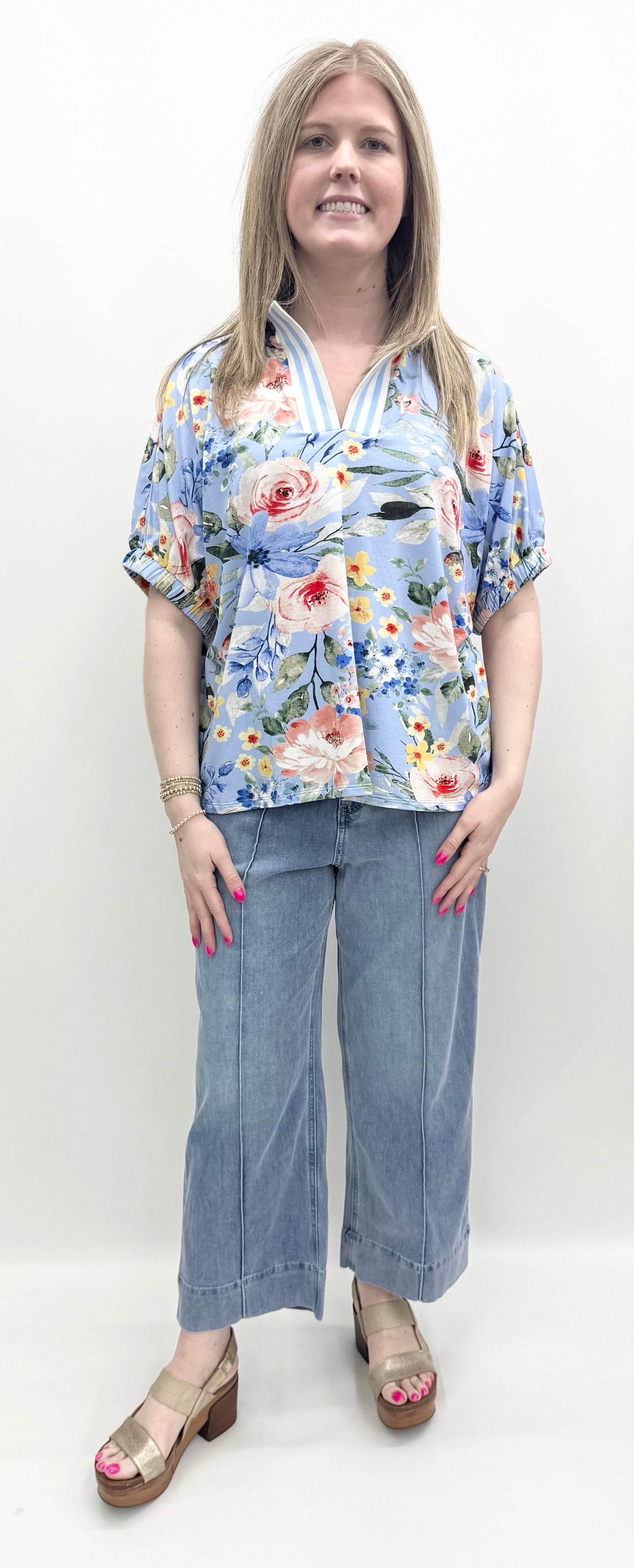 Tru-Luxe #T26219TM Multi Top