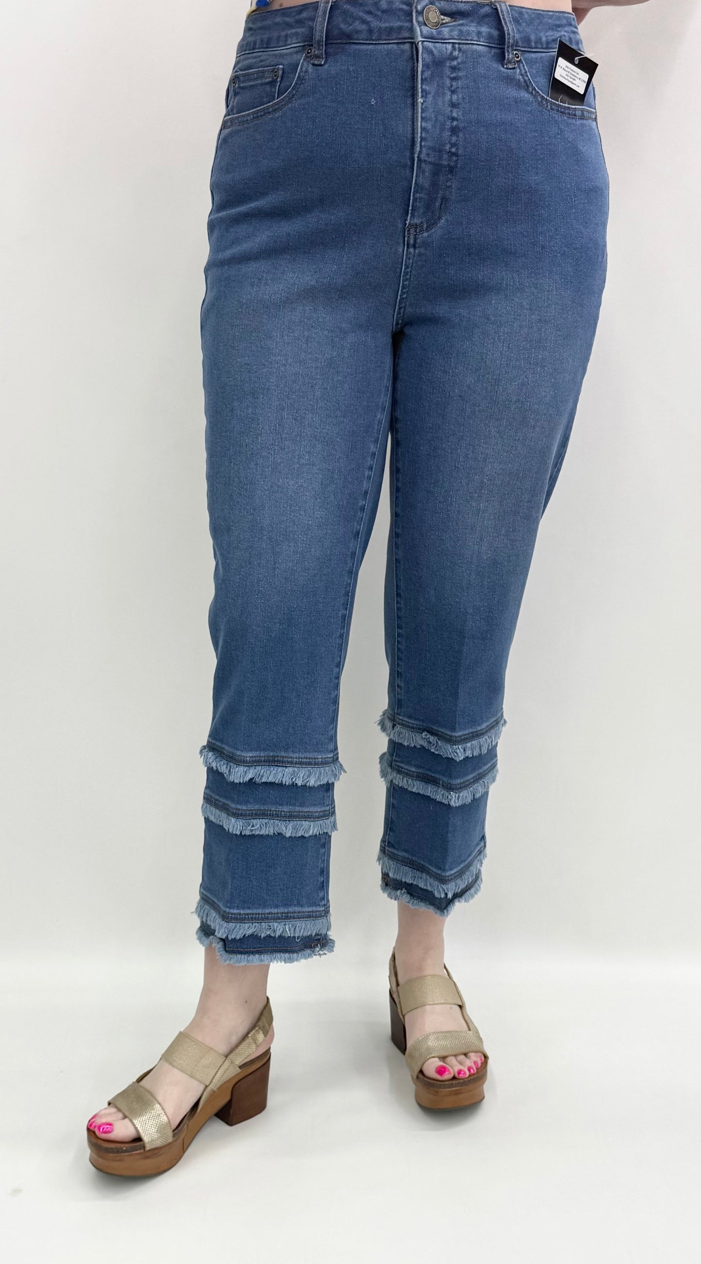 Slim Sation by Multiples #M26714PM Medium Indigo Jean
