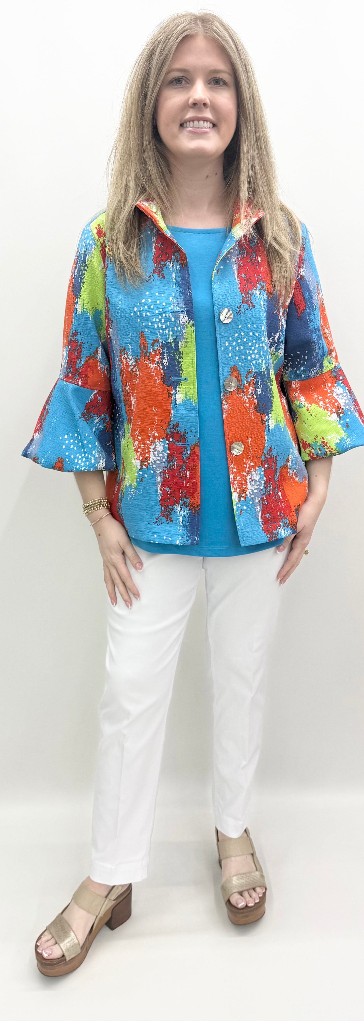 Multiples #M26110JM Abstract Multi Jacket