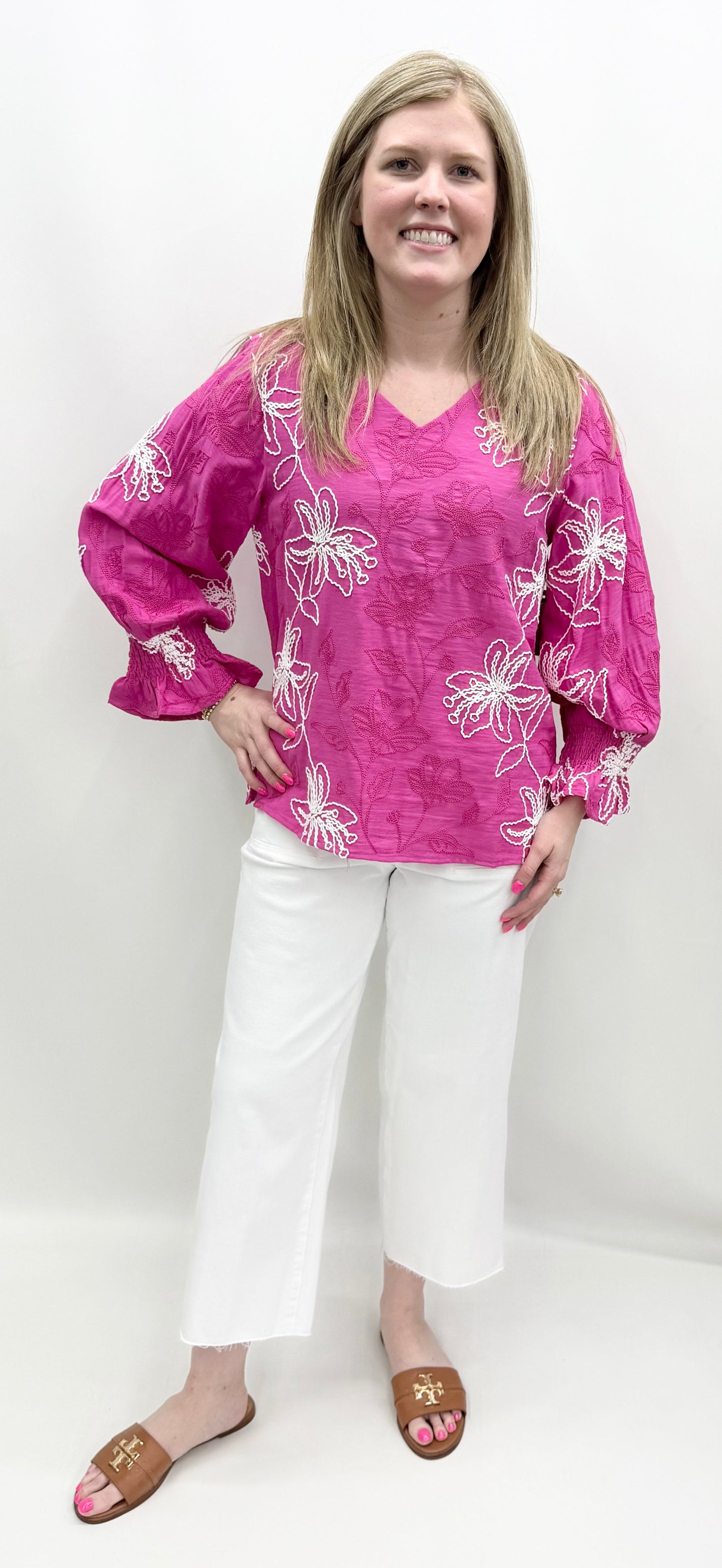 Tru-Luxe #T26359BM Fuchsia Top