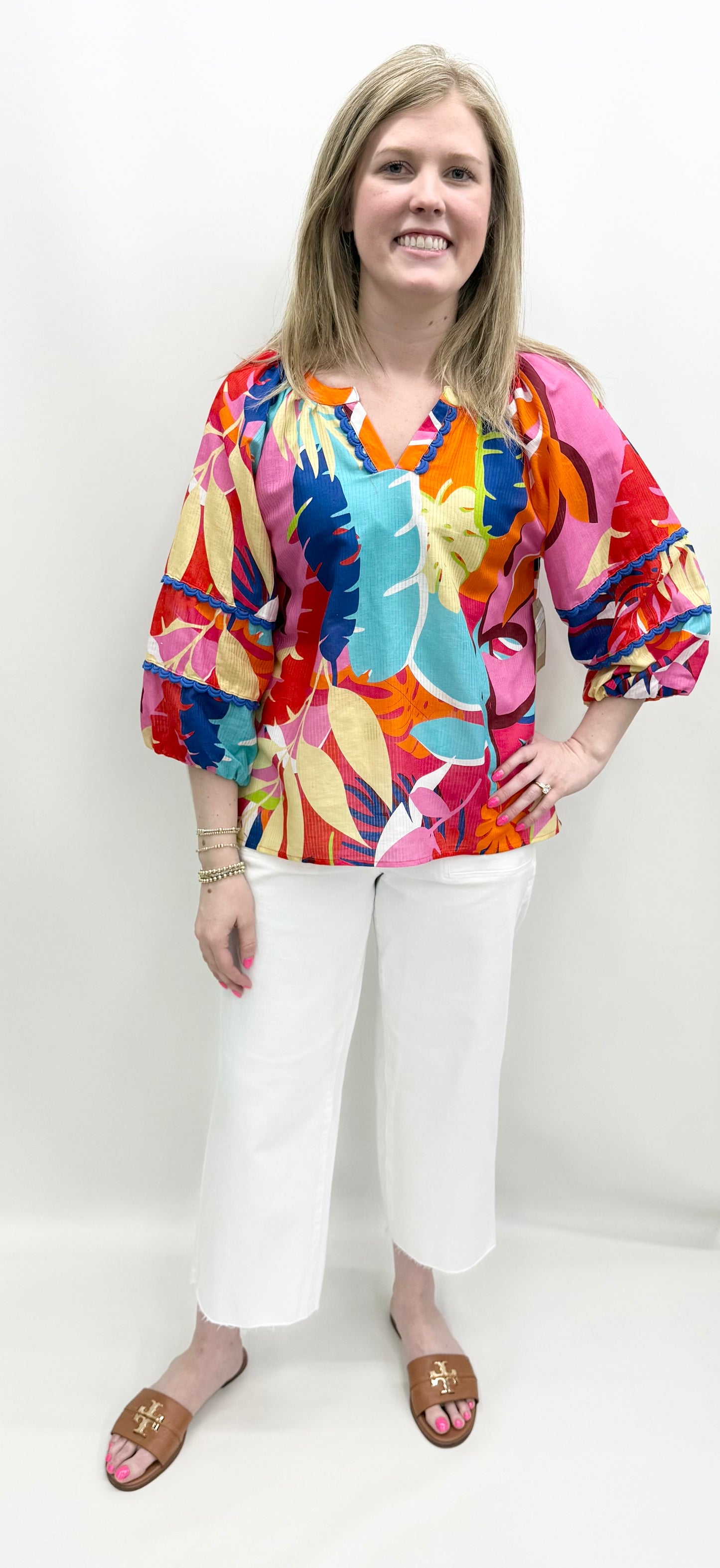 Tru-Luxe #T26334BM Multi Top