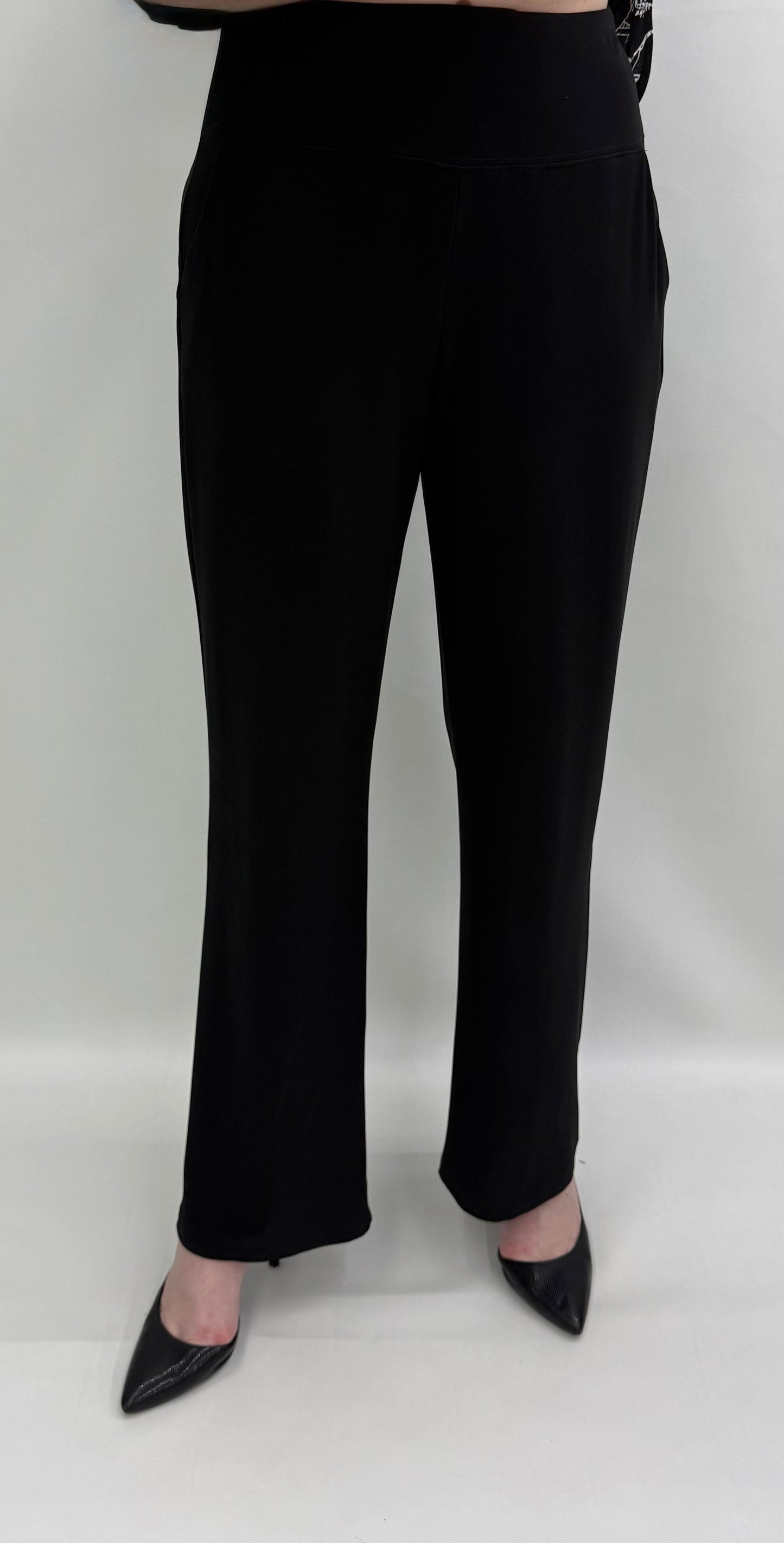 #10-2395 Black Flare Leg Pant