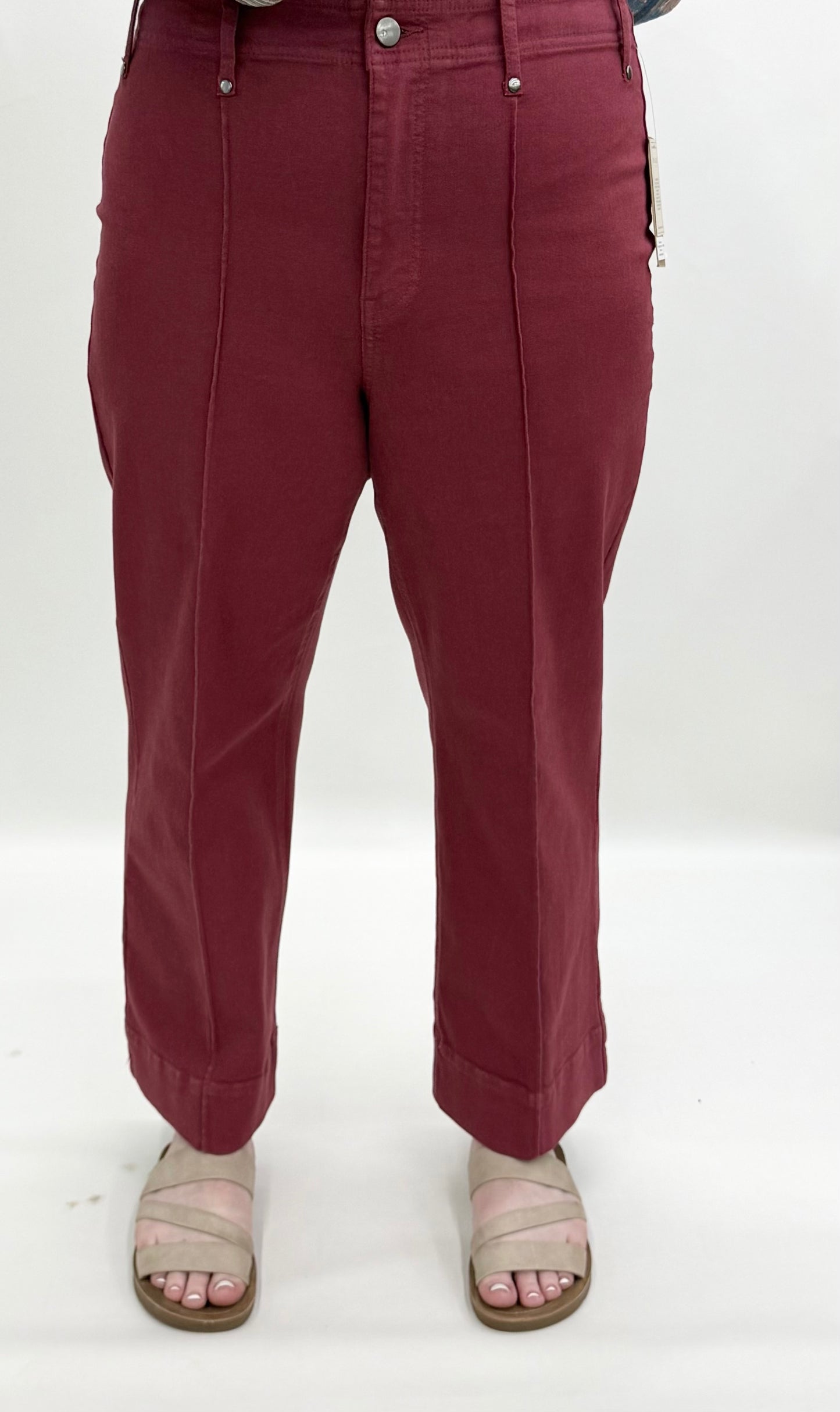 Tru-Luxe #T36104PM Brick Wide Leg Pant