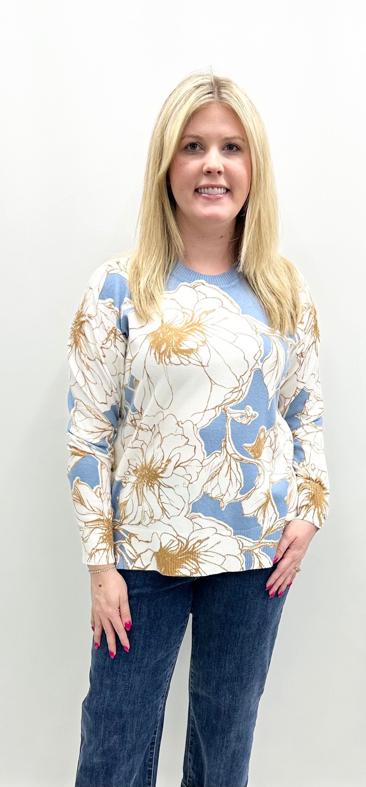 Charlie B. #C2668PR/464A Mist Sweater