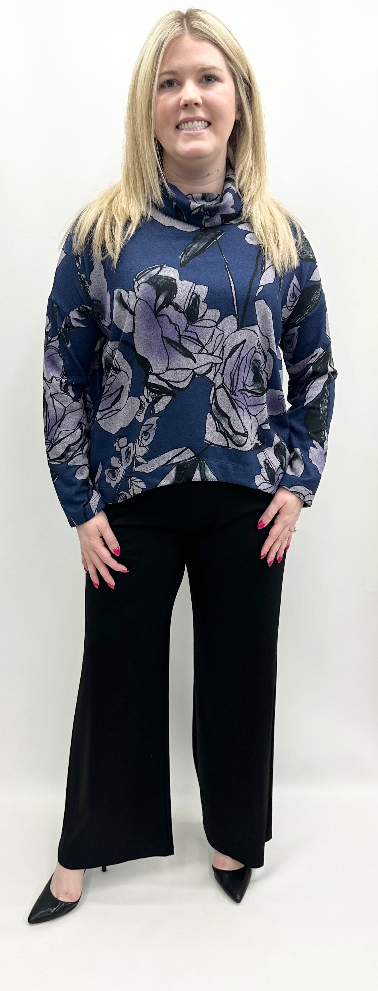 Clara Sun Woo #T92WP Navy/Black Top