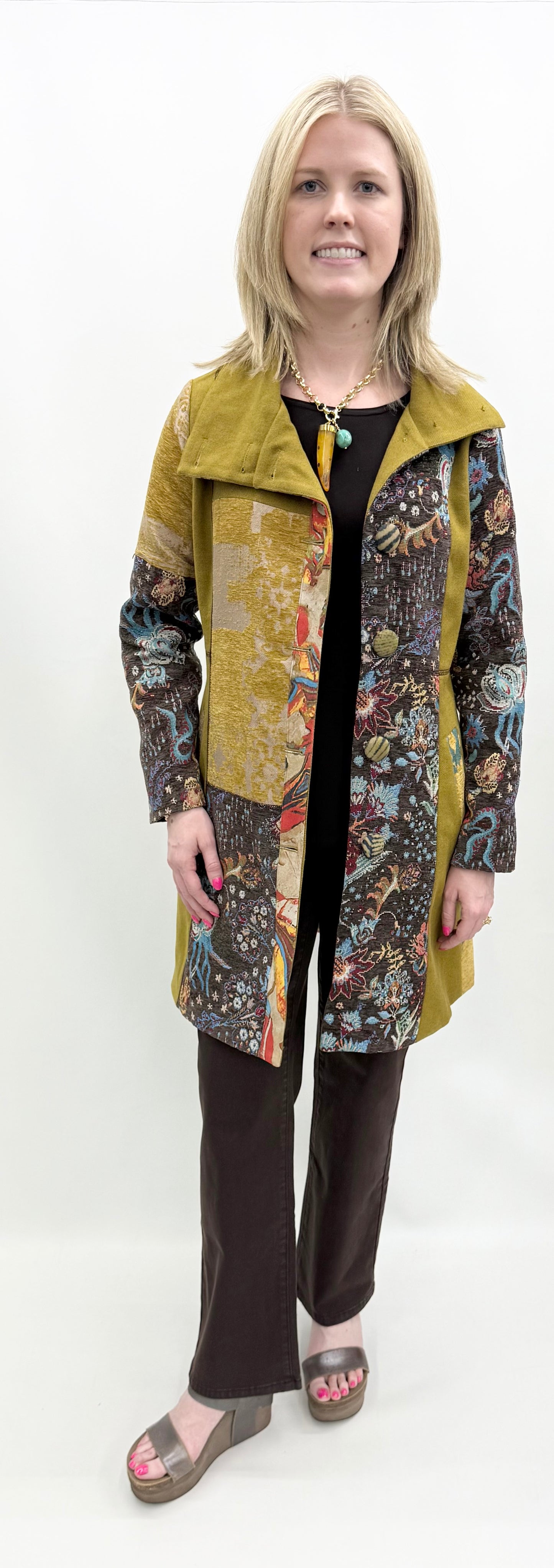 Adore #2646 Multi Color Statement Jacket
