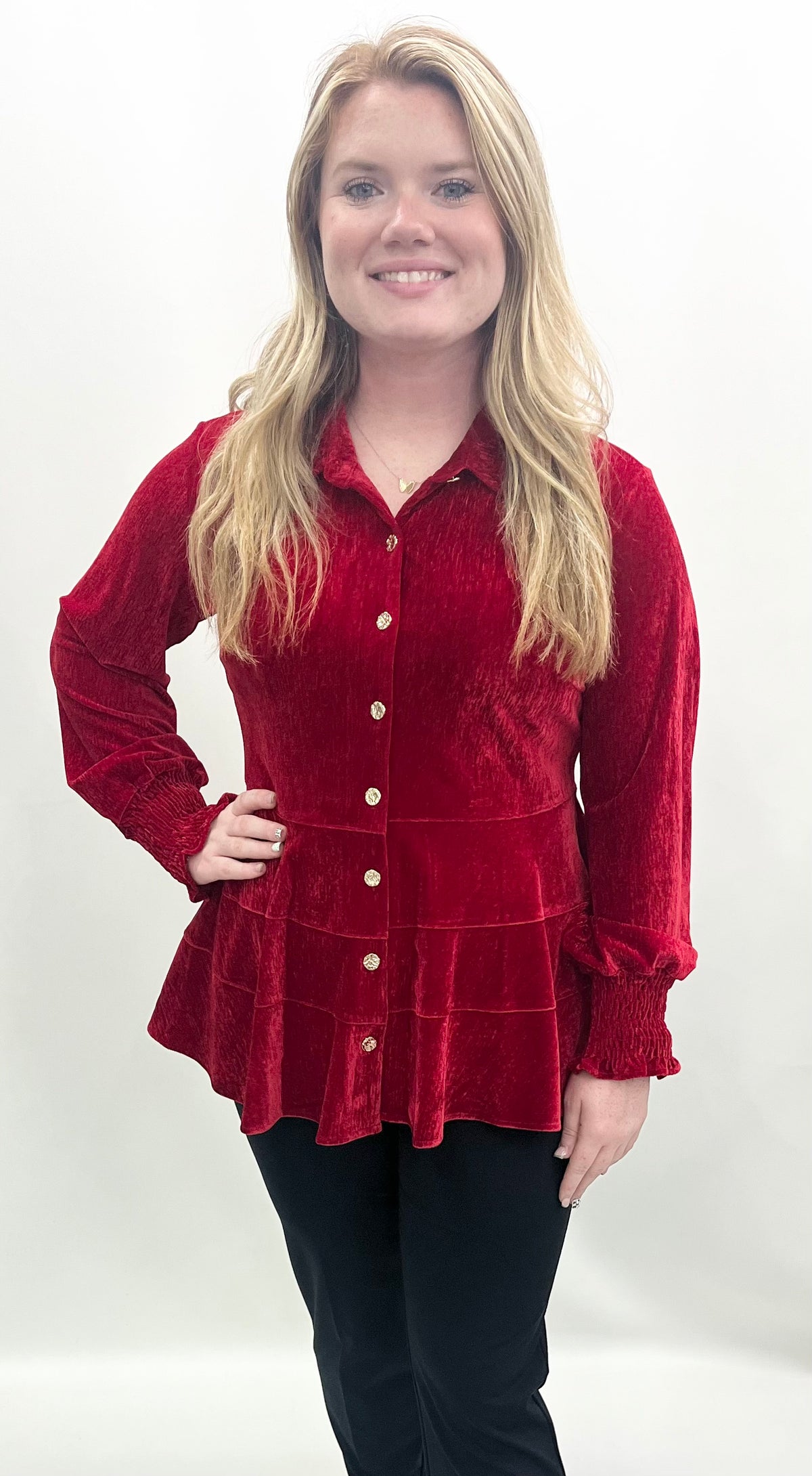 A'la Carte #L36427TM Red Shirt