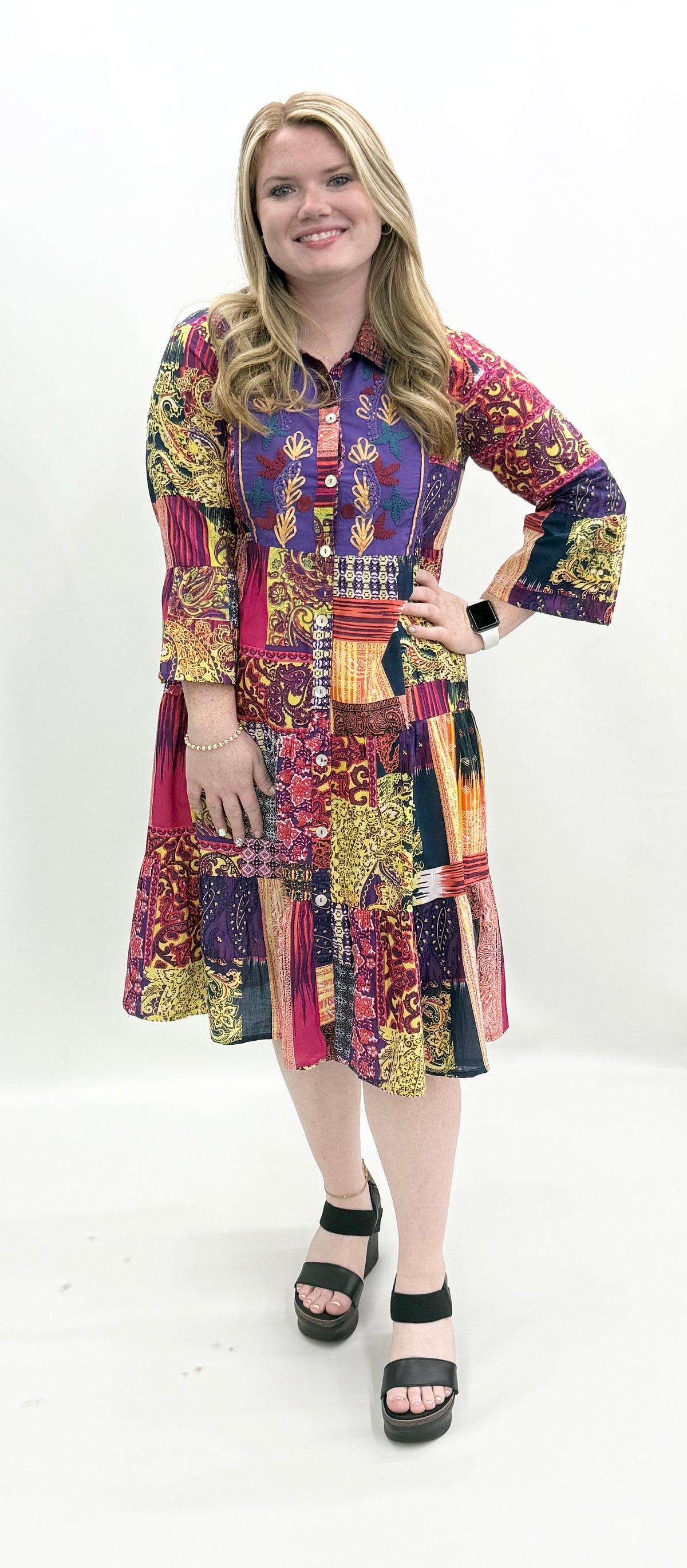 Parsley & Sage #26W220D Knee Length Dress