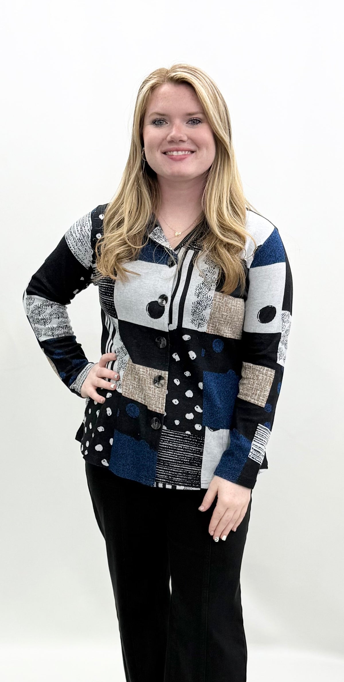 Parsley & Sage #26W246G Button Front Jacket