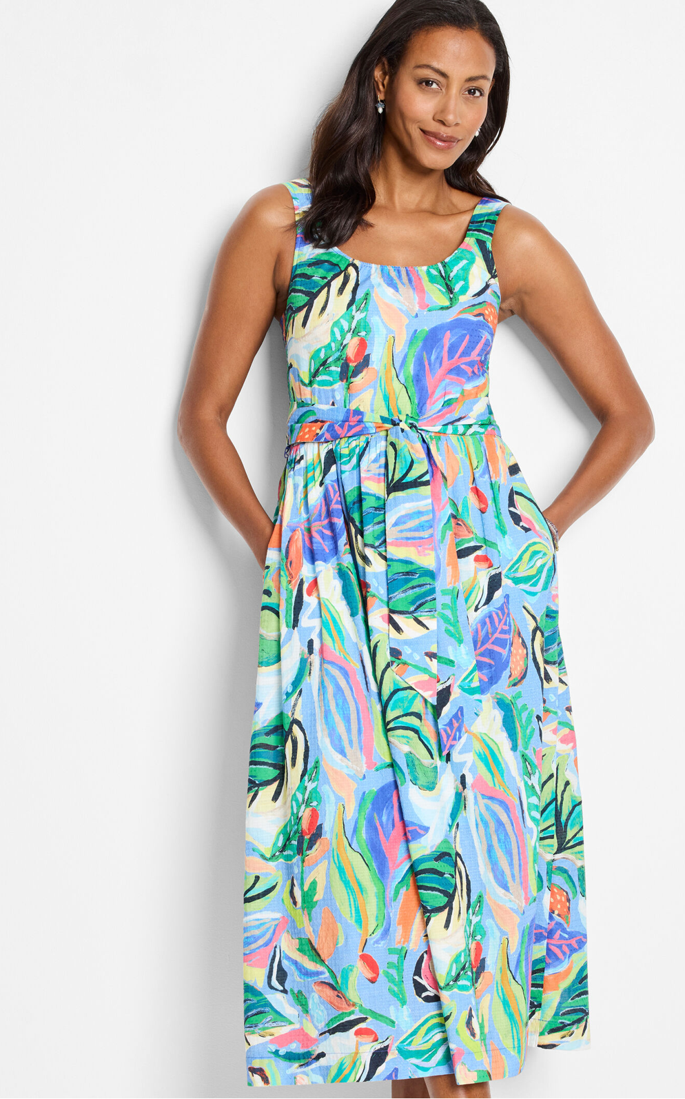 Nic & Zoe #M251918 Blue Dress