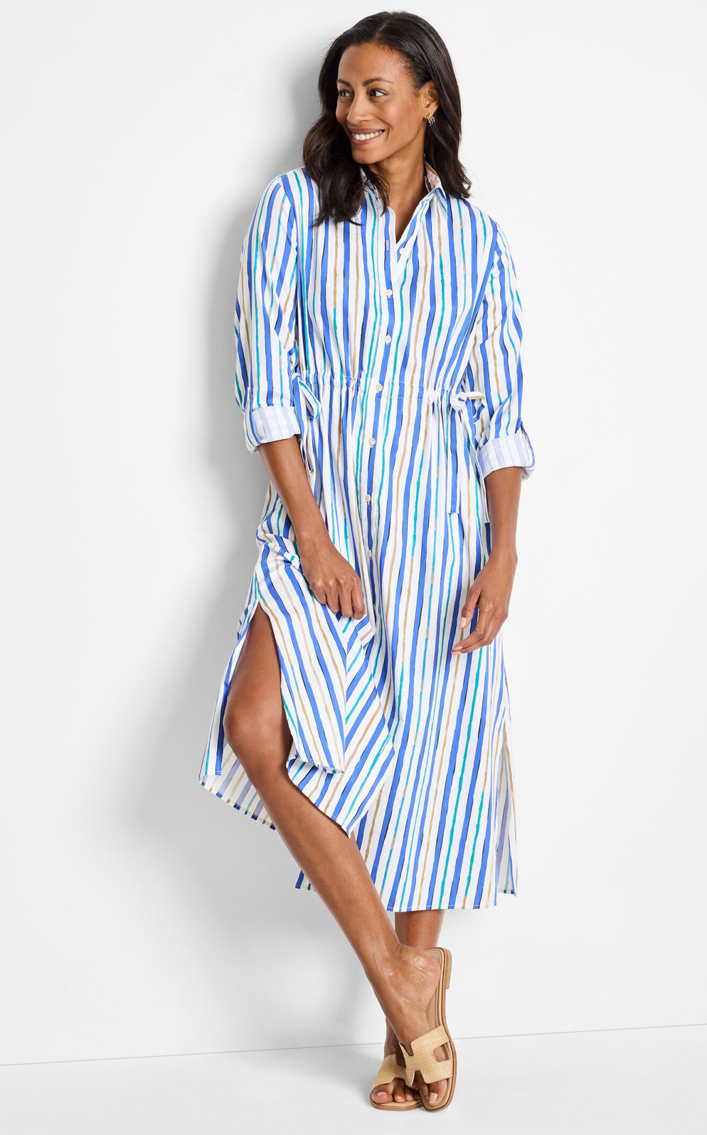 Nic & Zoe #M251909 Stripe Dress
