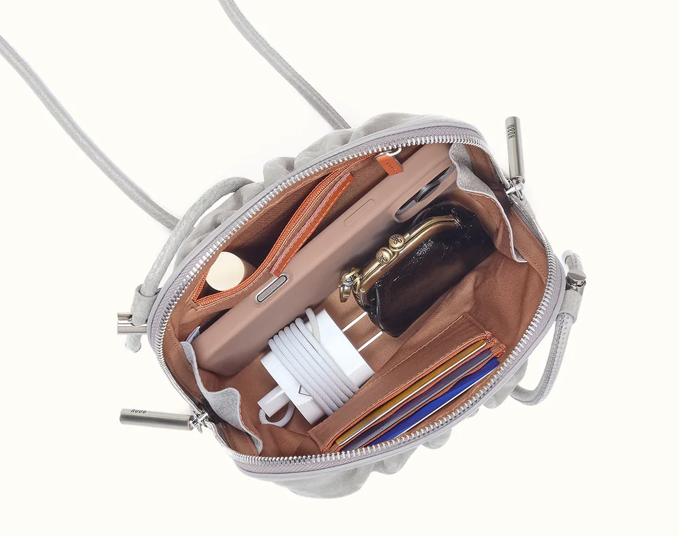 Isabelle Crossbody In Metallic Leather