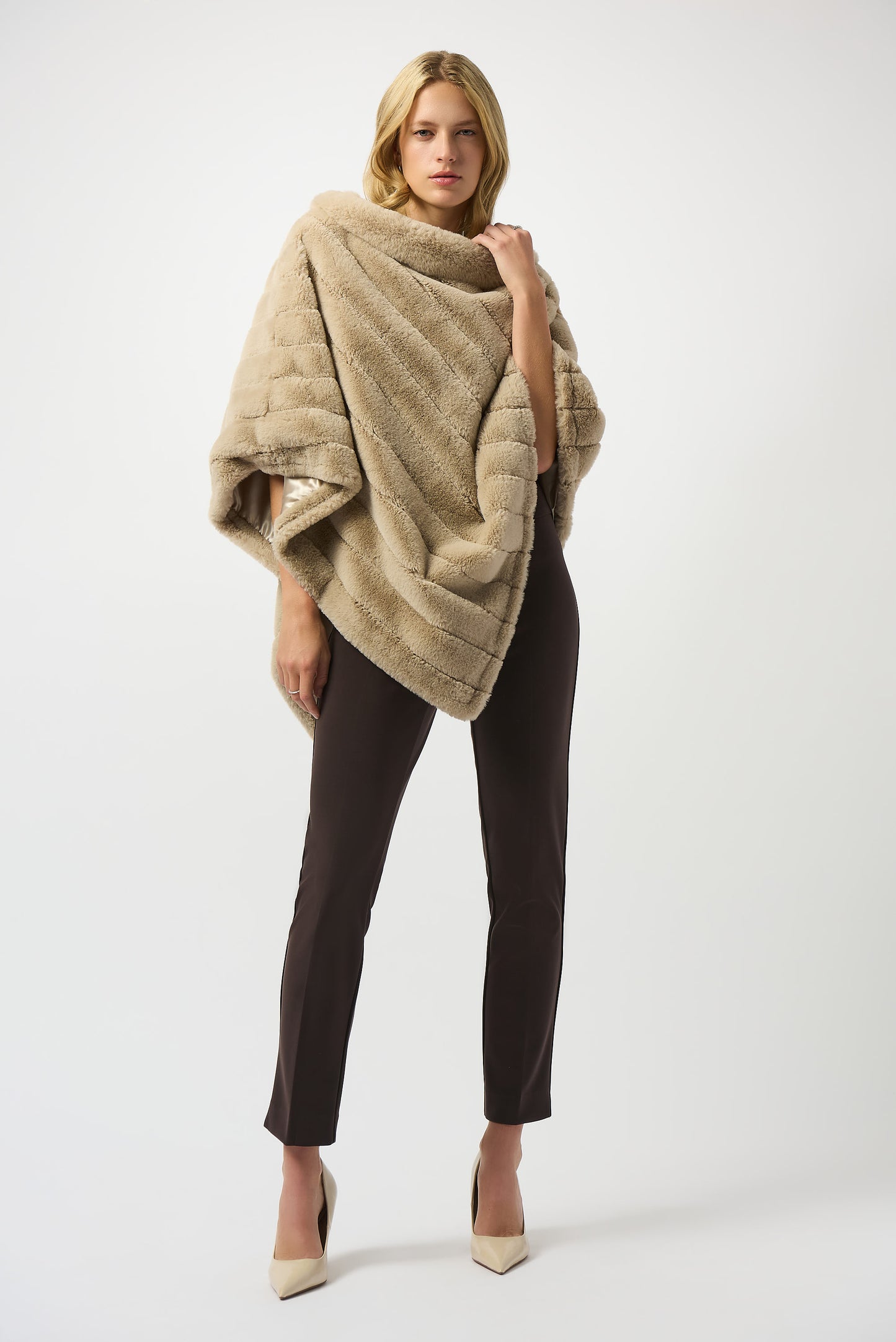 Joseph Ribkoff #144092F25-3799 Mocha Classic Tailored Slim Pant