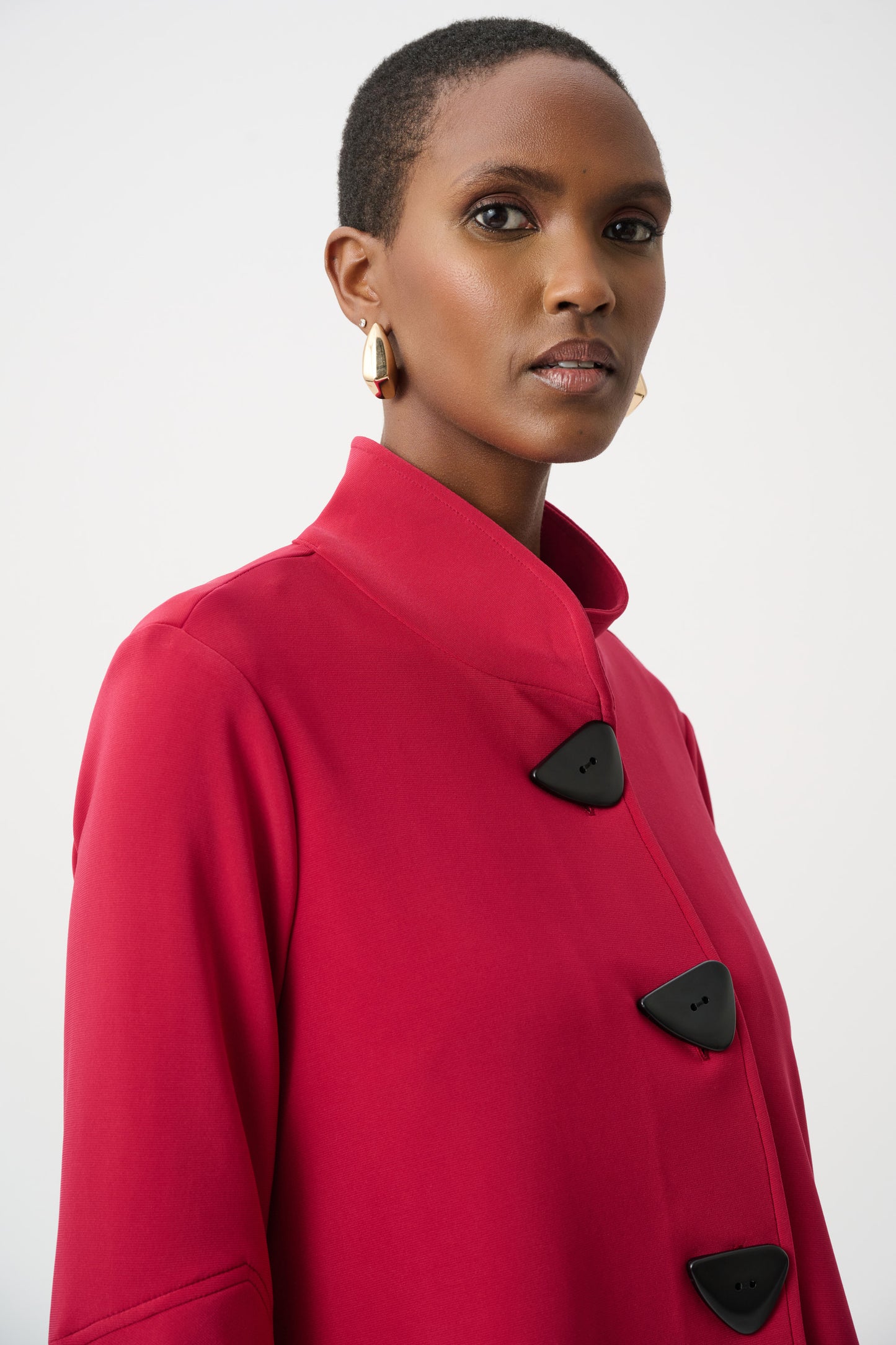 Joseph Ribkoff #193198F26-4435 Deep Cherry Classic Trapeze Jacket