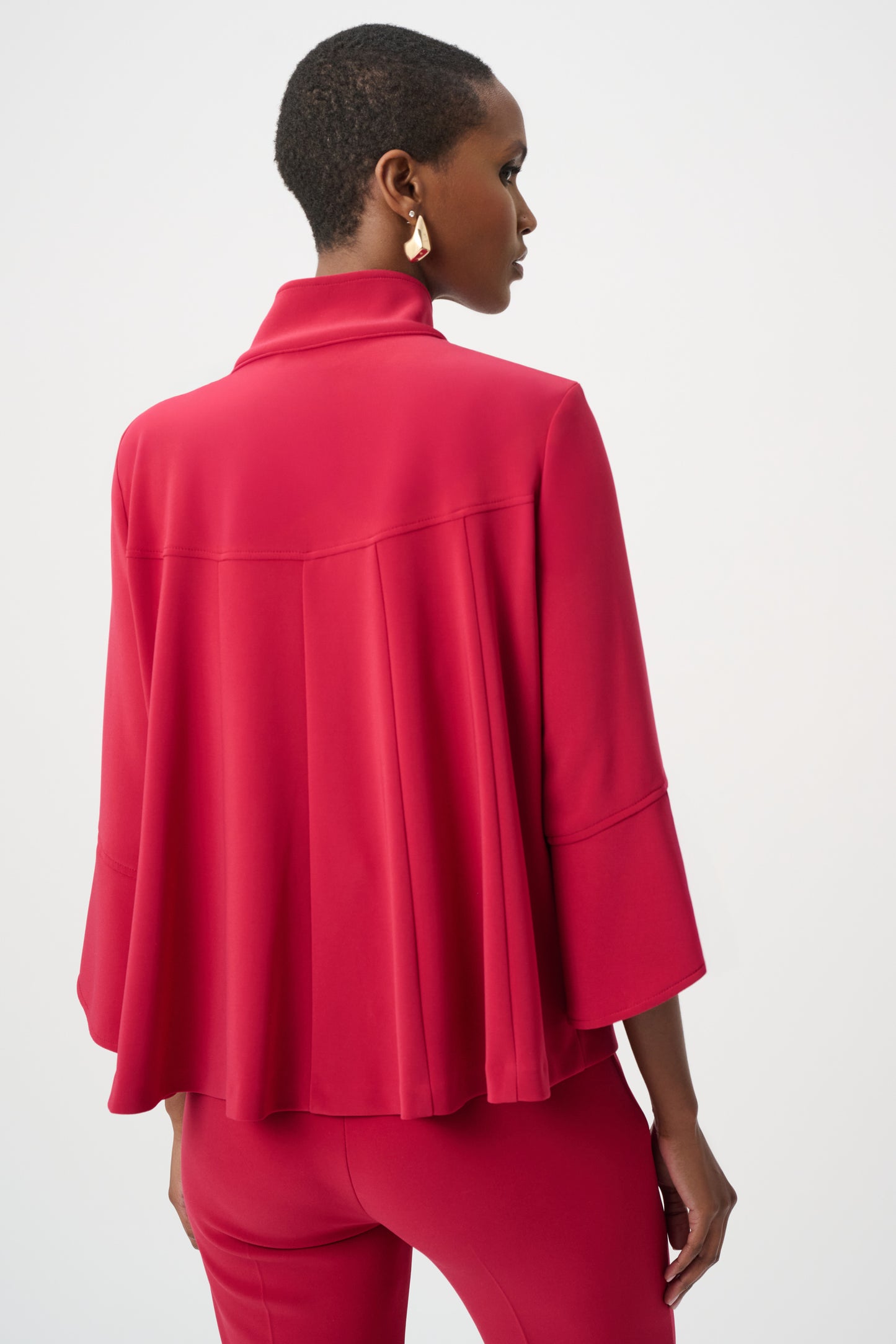 Joseph Ribkoff #193198F26-4435 Deep Cherry Classic Trapeze Jacket