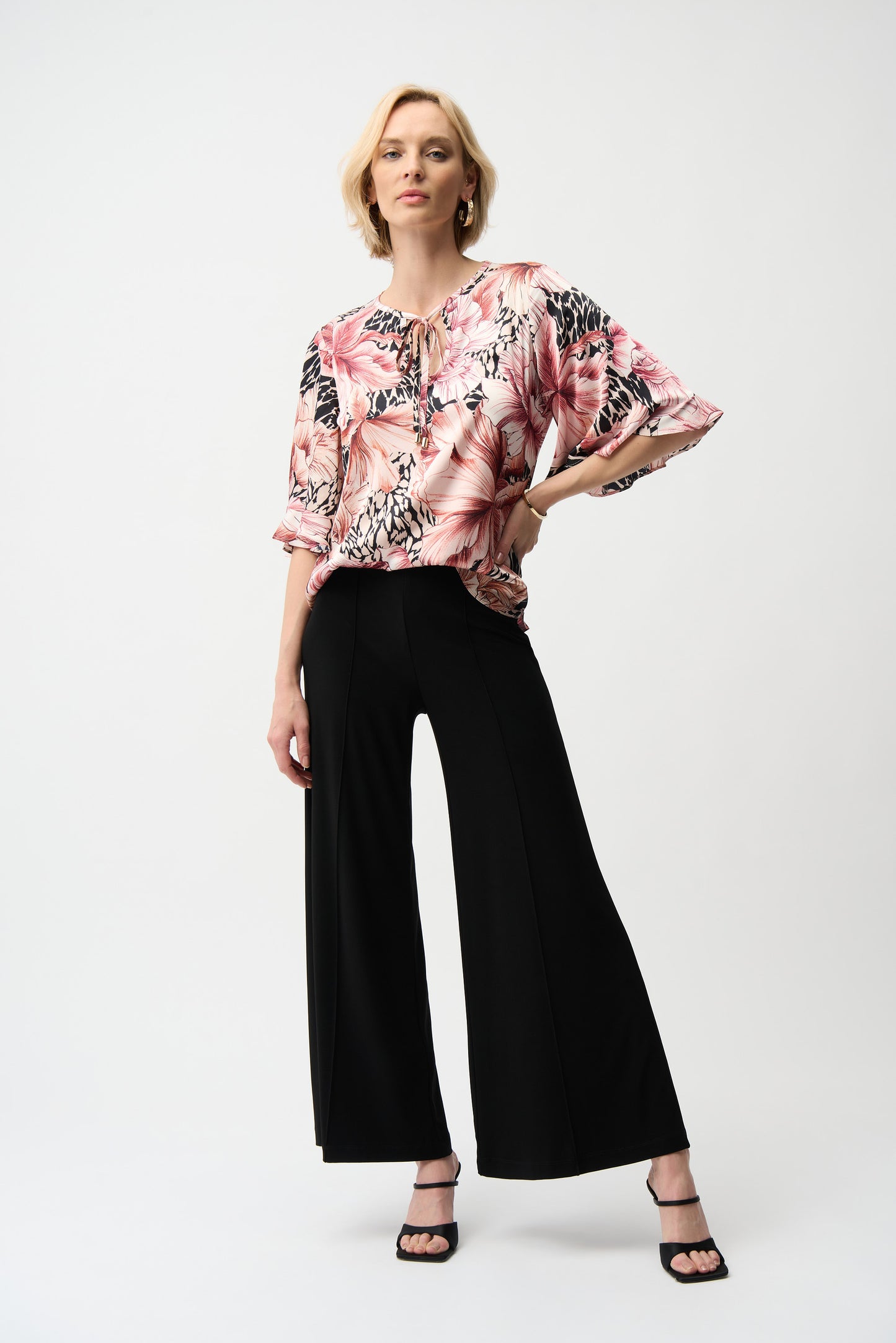 Joseph Ribkoff #251017CO -11 Silky Knit Pull-On Wide Leg Pants