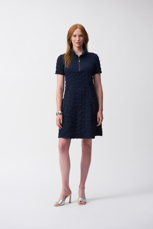 Bubble Jacquard A-Line Dress 251084