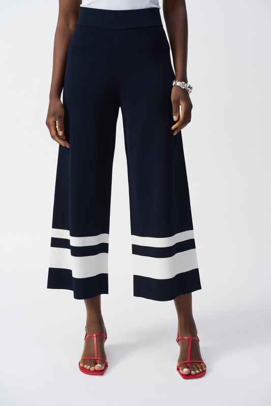 Placement Stripe Sweater Knit Culotte 251945-2229