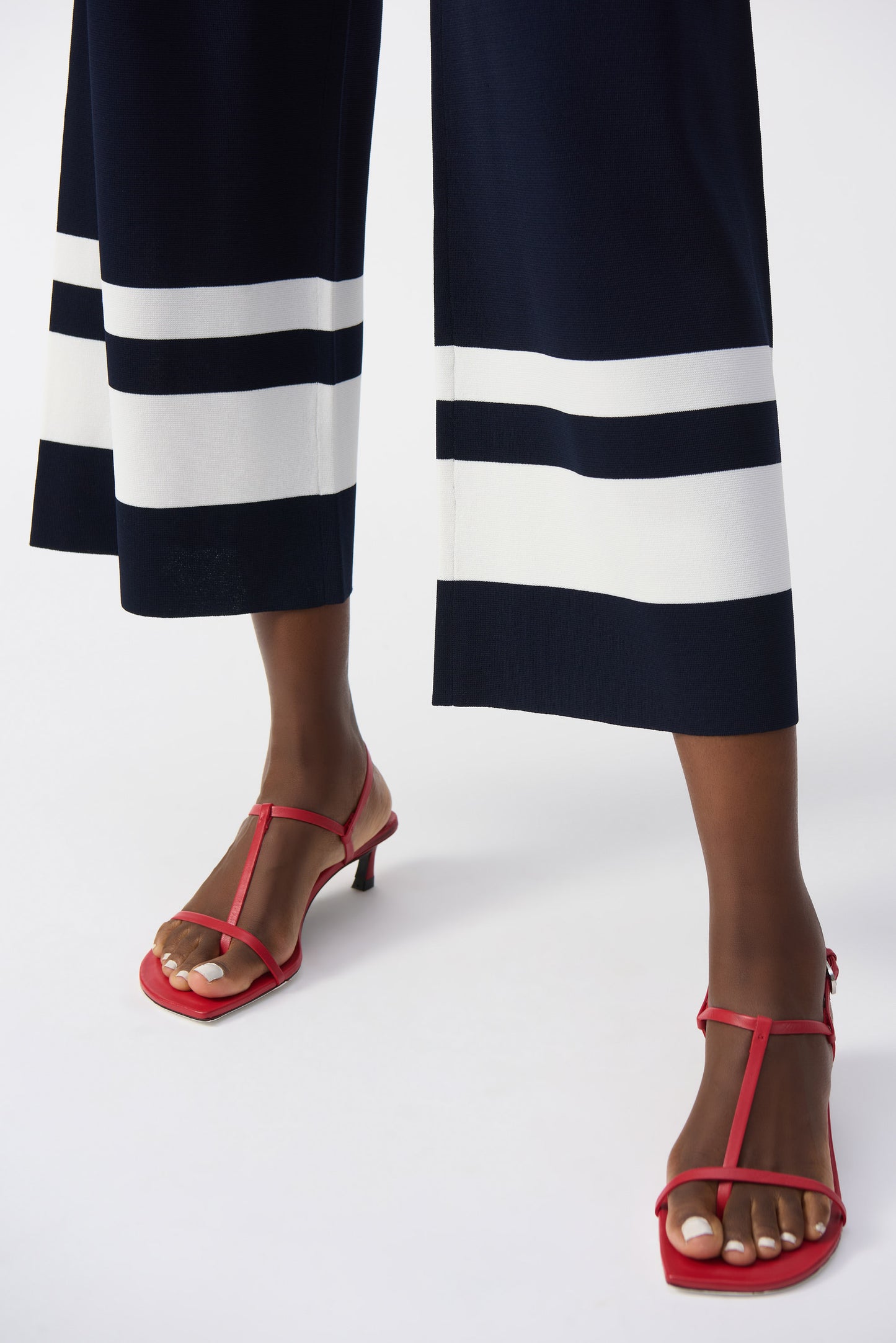 Placement Stripe Sweater Knit Culotte 251945-2229