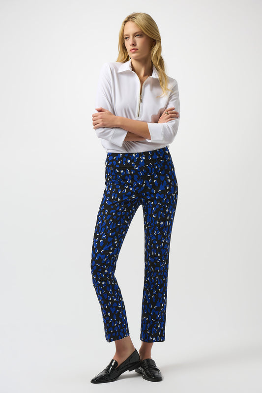 Joseph Ribkoff #253268-2932 Millennium Print Straight Leg Pull-On Pants
