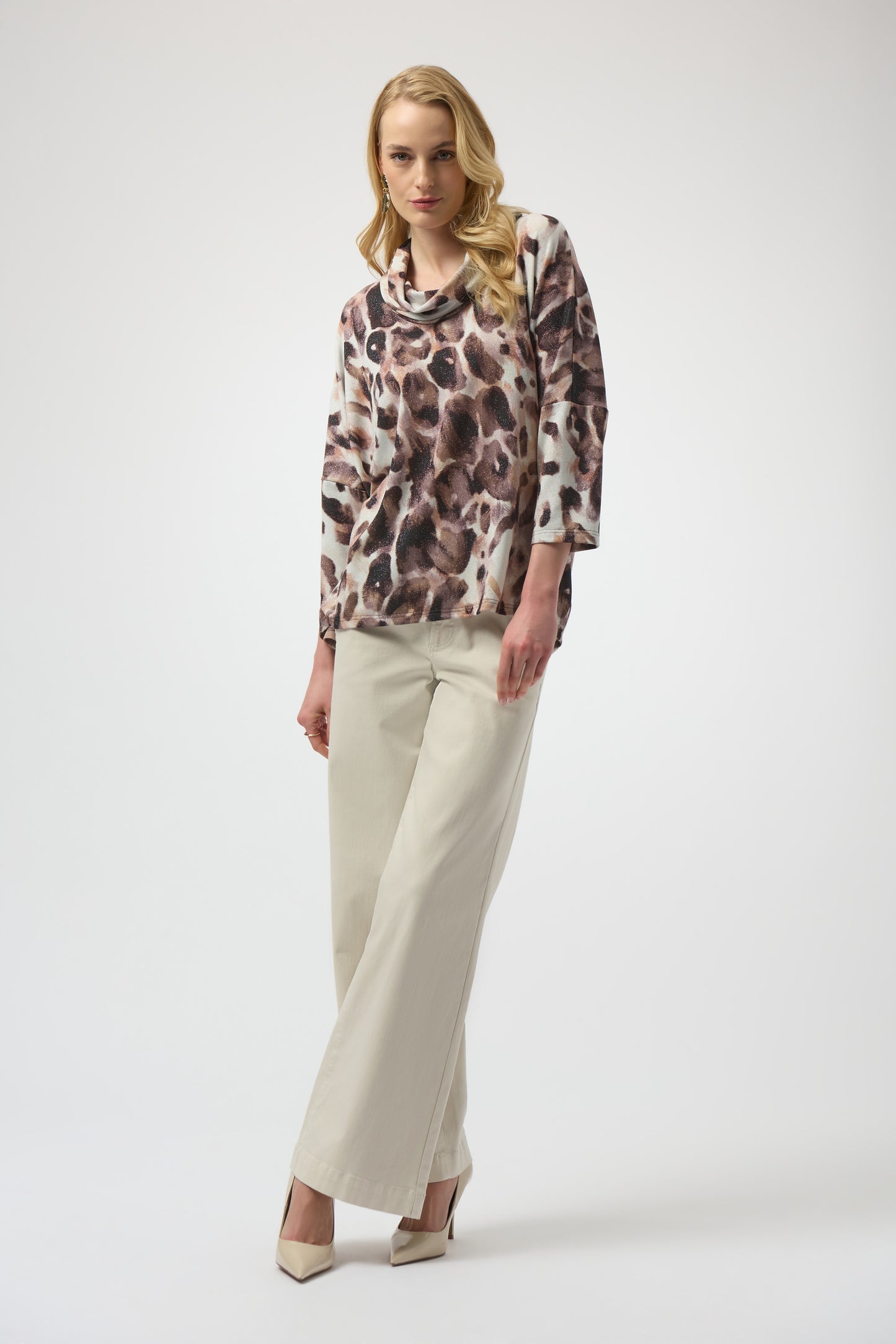 Joseph Ribkoff #254033-2562 Sweater Knit Animal Print Tunic