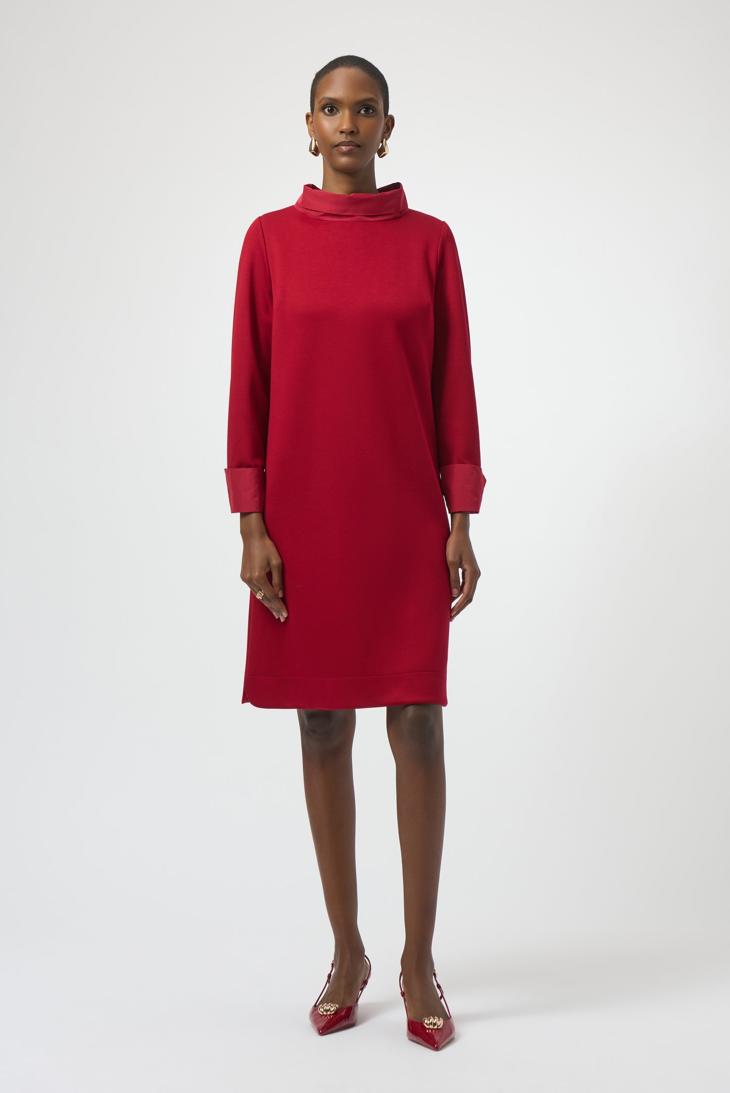 Joseph Ribkoff #254149-4435 Scuba Jersey & Memory Trapeze Dress
