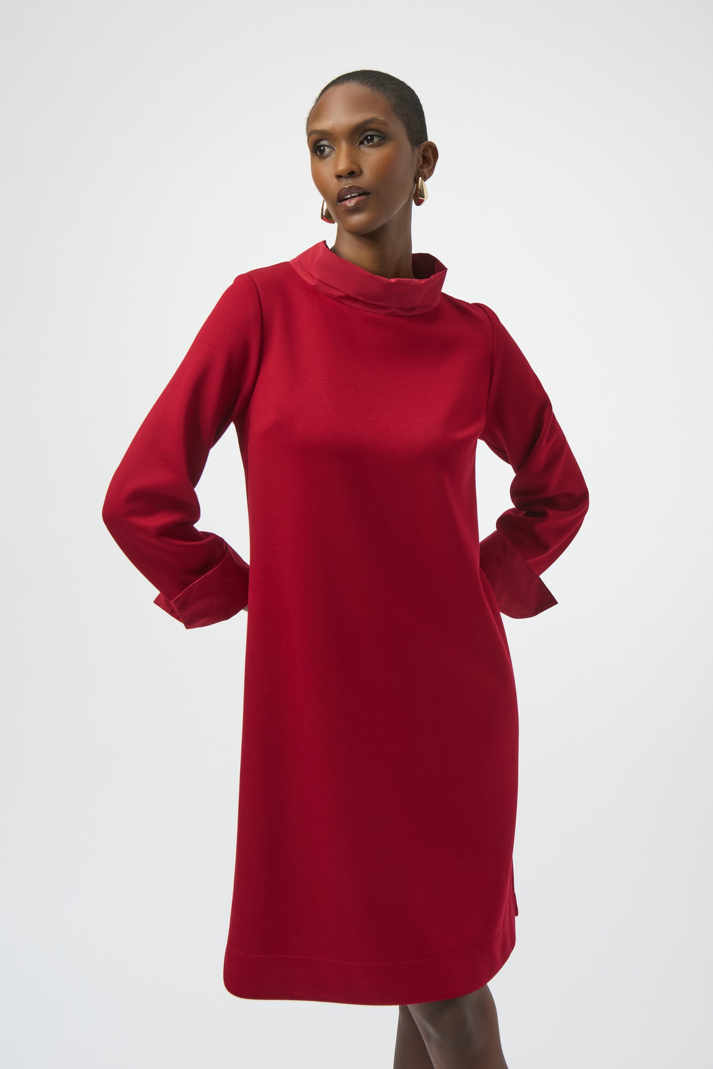 Joseph Ribkoff #254149-4435 Scuba Jersey & Memory Trapeze Dress