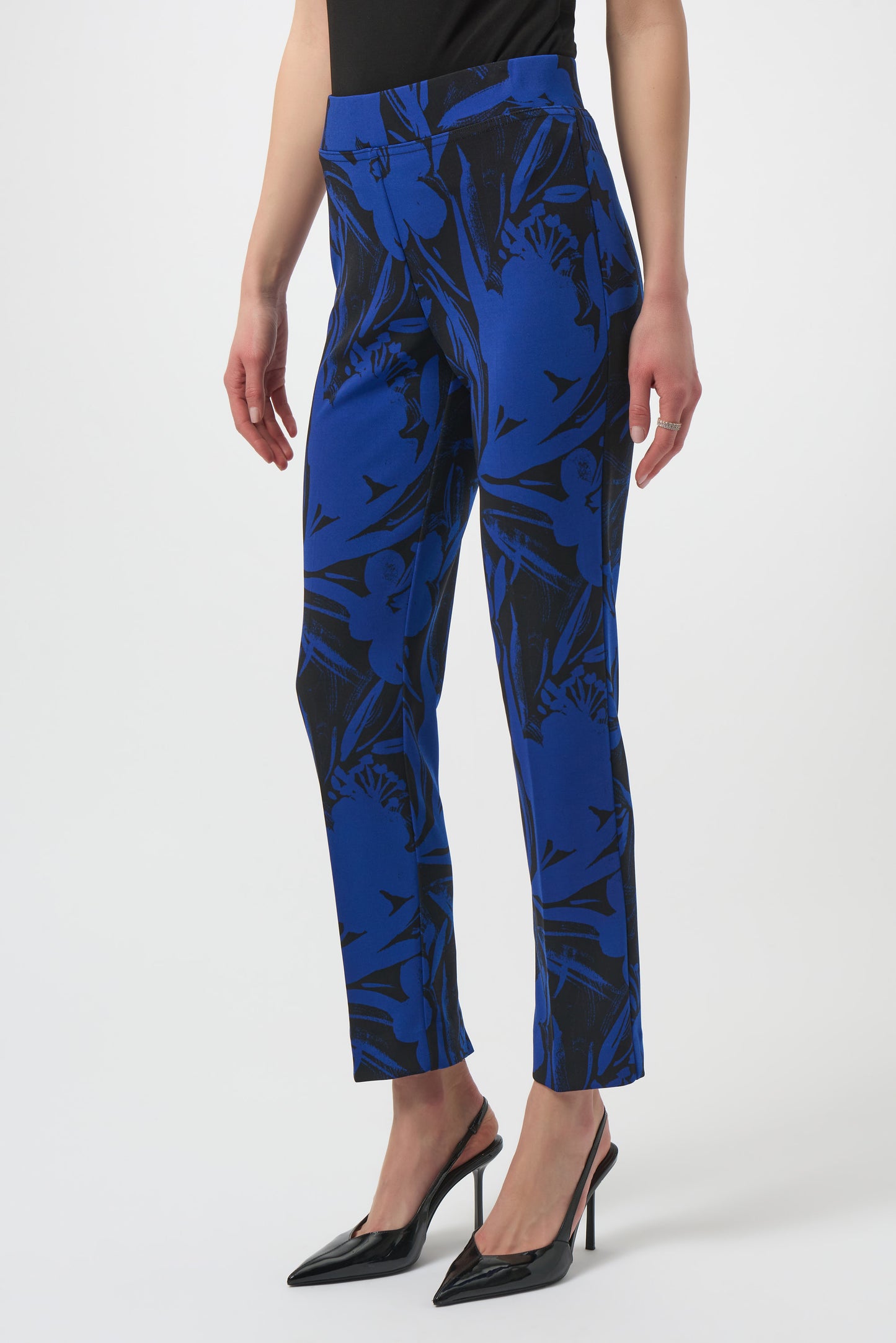 Jospeh Ribkoff #254199-2932 Silky Knit Floral Print Straight Leg Pants