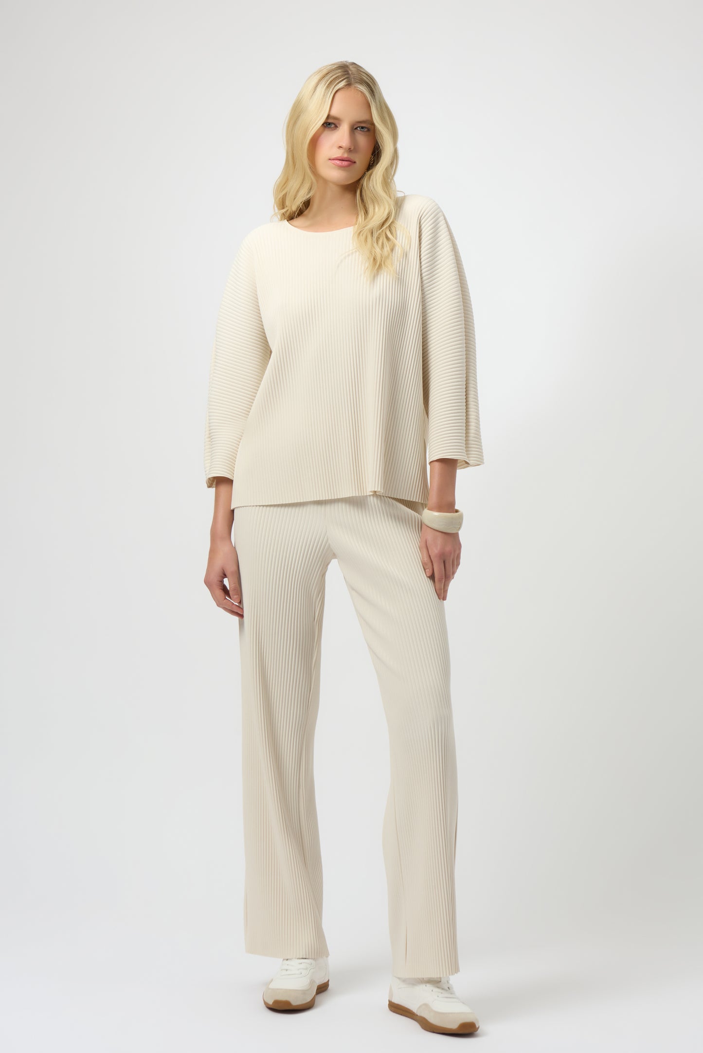 Joseph Ribkoff #254210-4457 Pleated Scuba Crepe Boxy Top